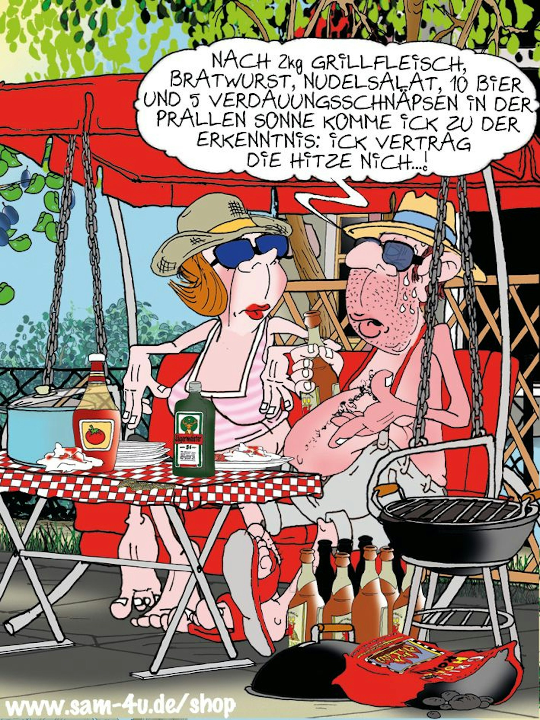 Der Cartoon des Tages kommt auch heute von Zeichner Sam Paff aus Berlin.