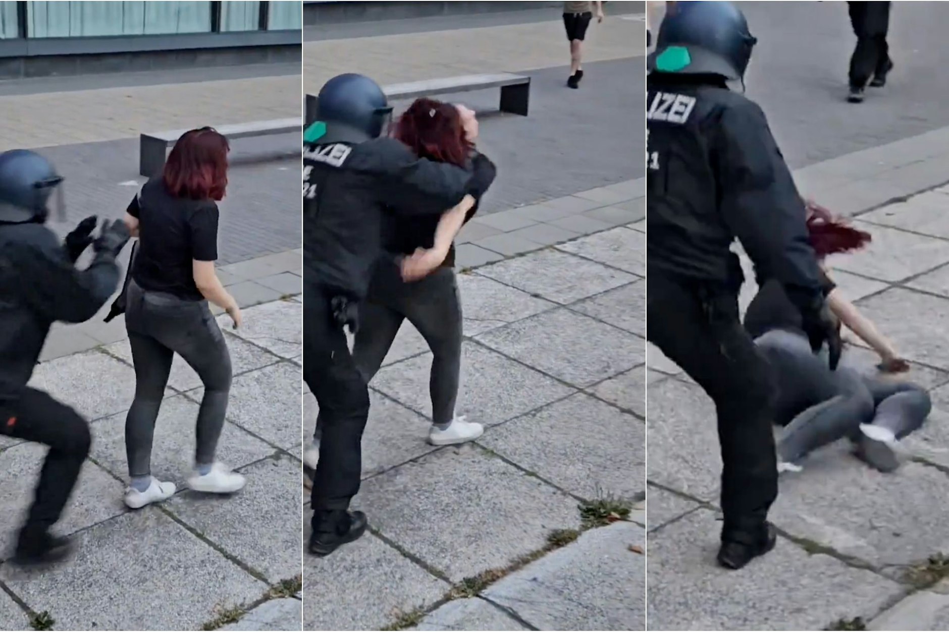 Nach brutaler Szene bei Palästina-Demo, die von @derJamesJackson bei X gefilmt wurden, ermittelt die Berliner Polizei nun gegen eigenen Beamten!