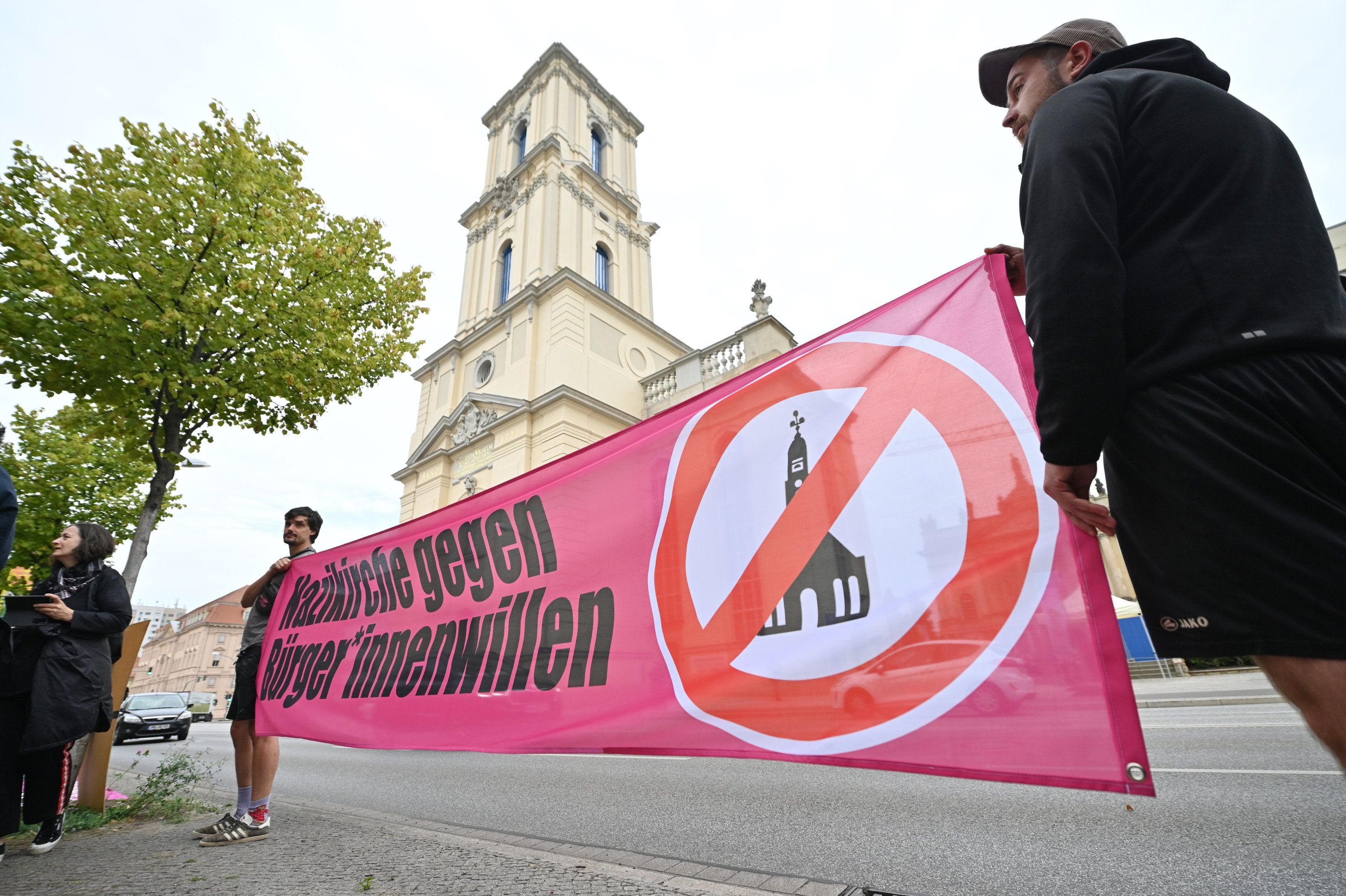 Image - Potsdam: Proteste gegen „Nazikirche“, Steinmeier spricht bei Eröffnung