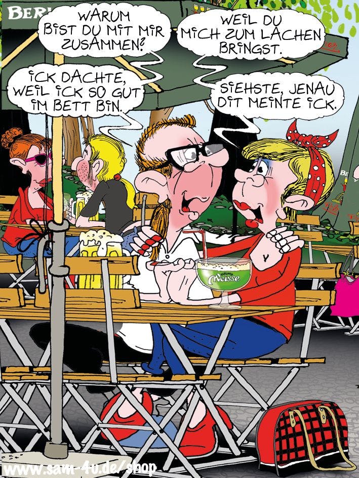 Unser Cartoon des Tages kommt auch heute von Zeichner Sam Paff aus Berlin.