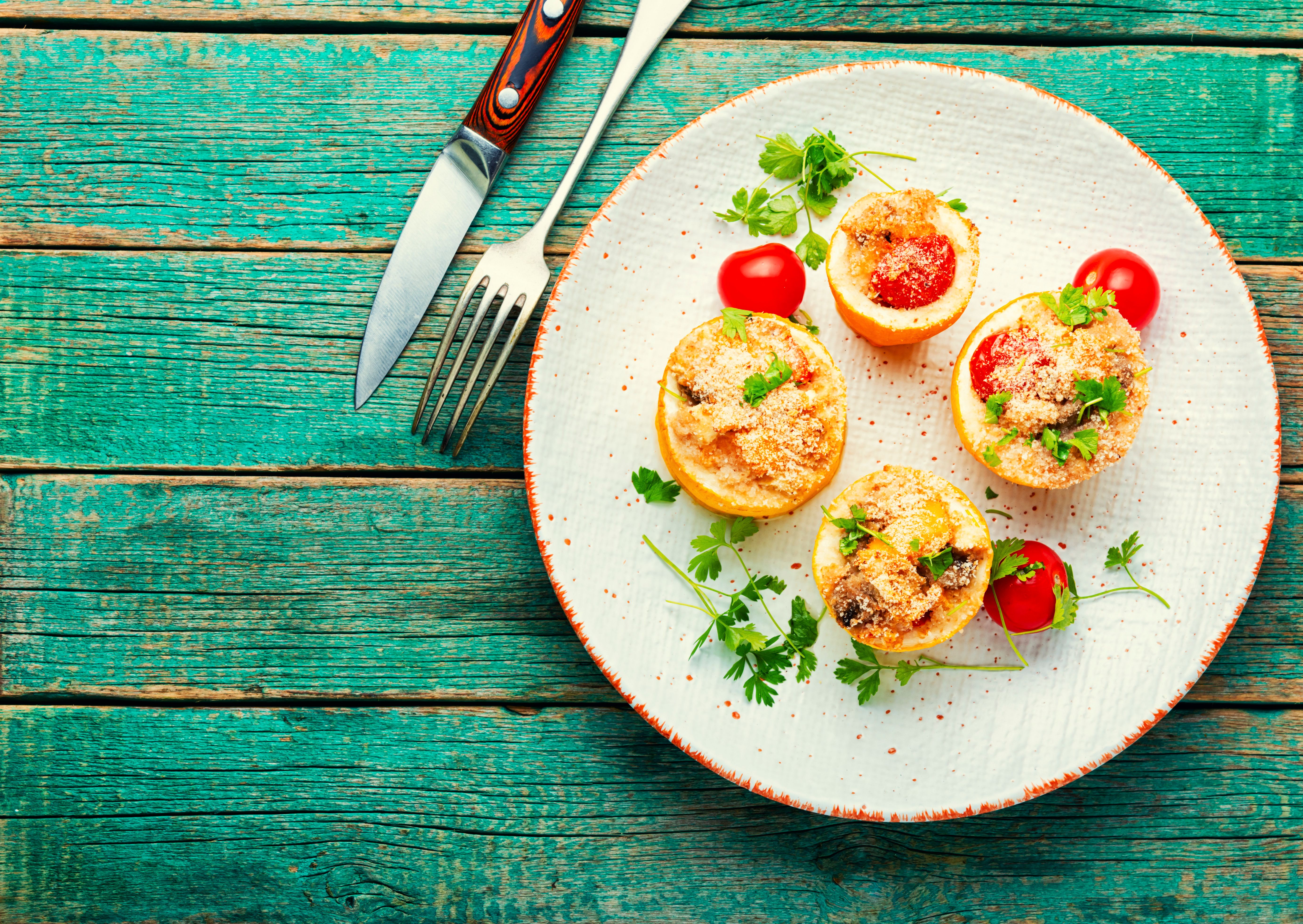 Rezept für gebackene und gefüllte Zucchini: Leichter Genuss, gesundes Gericht