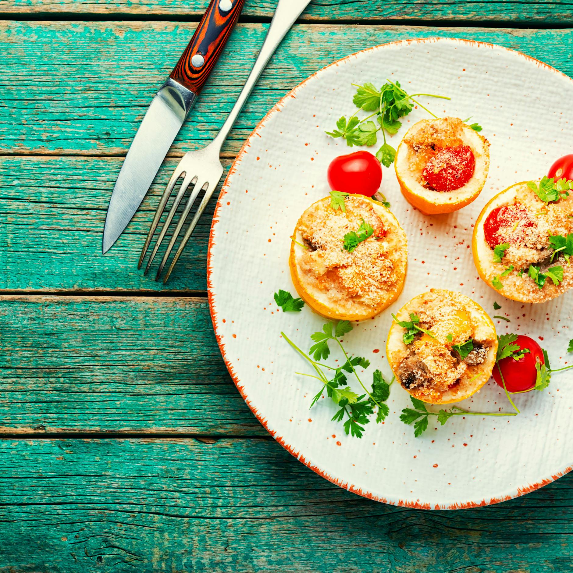 Rezept für gebackene und gefüllte Zucchini: Leichter Genuss, gesundes Gericht