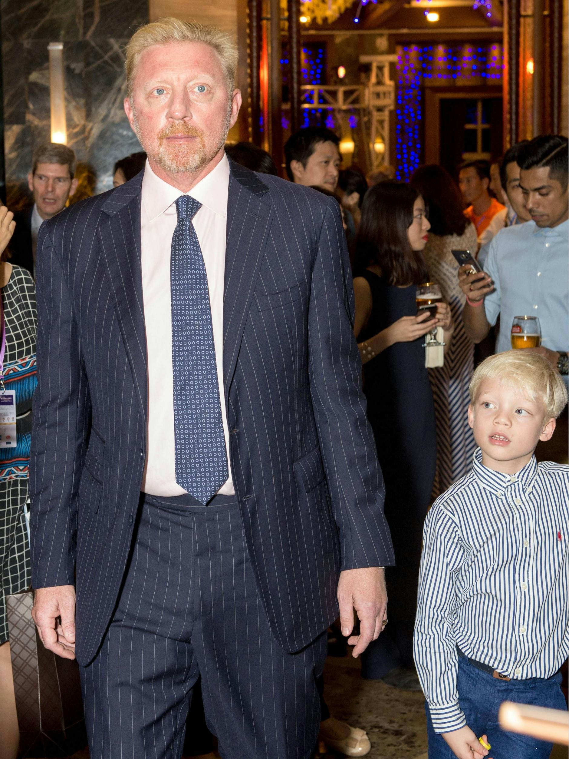 Boris Becker und sein Sohn Amadeus im Jahr 2016 - heute ist Amadeus 14 Jahre alt.