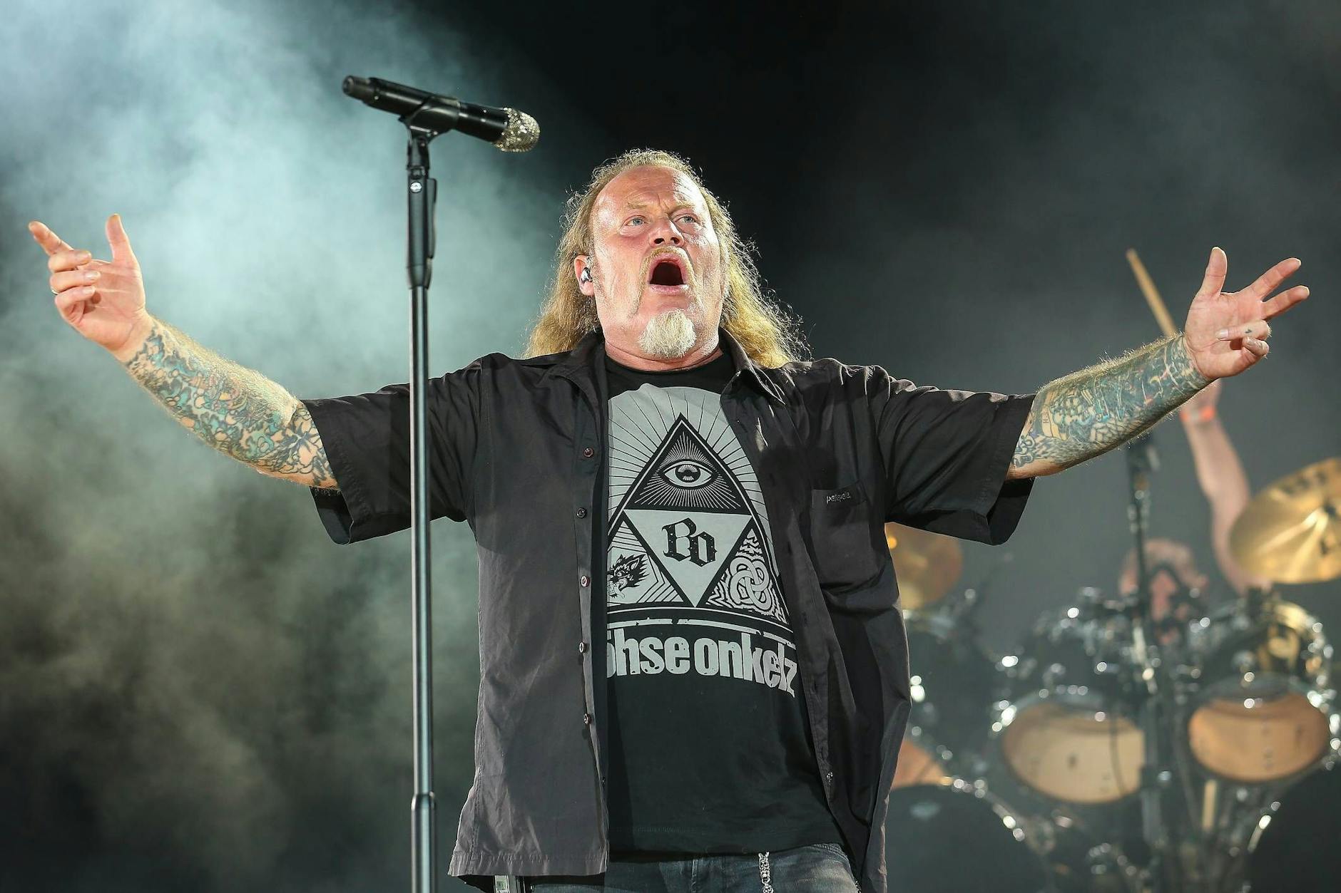 Der Frontmann der Böhsen Onkelz, Kevin Russell. 