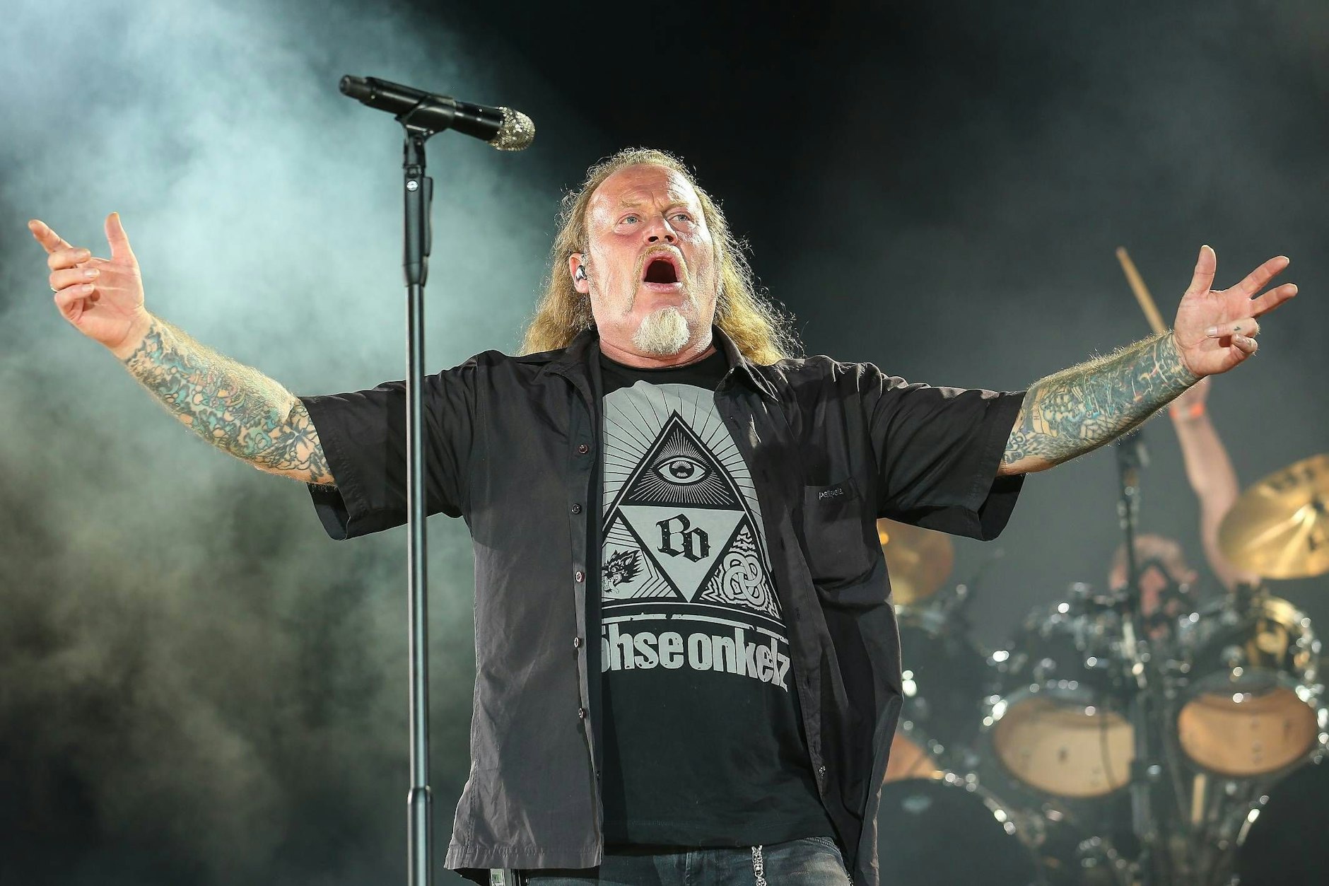 Der Frontmann der Böhsen Onkelz, Kevin Russell.&nbsp;