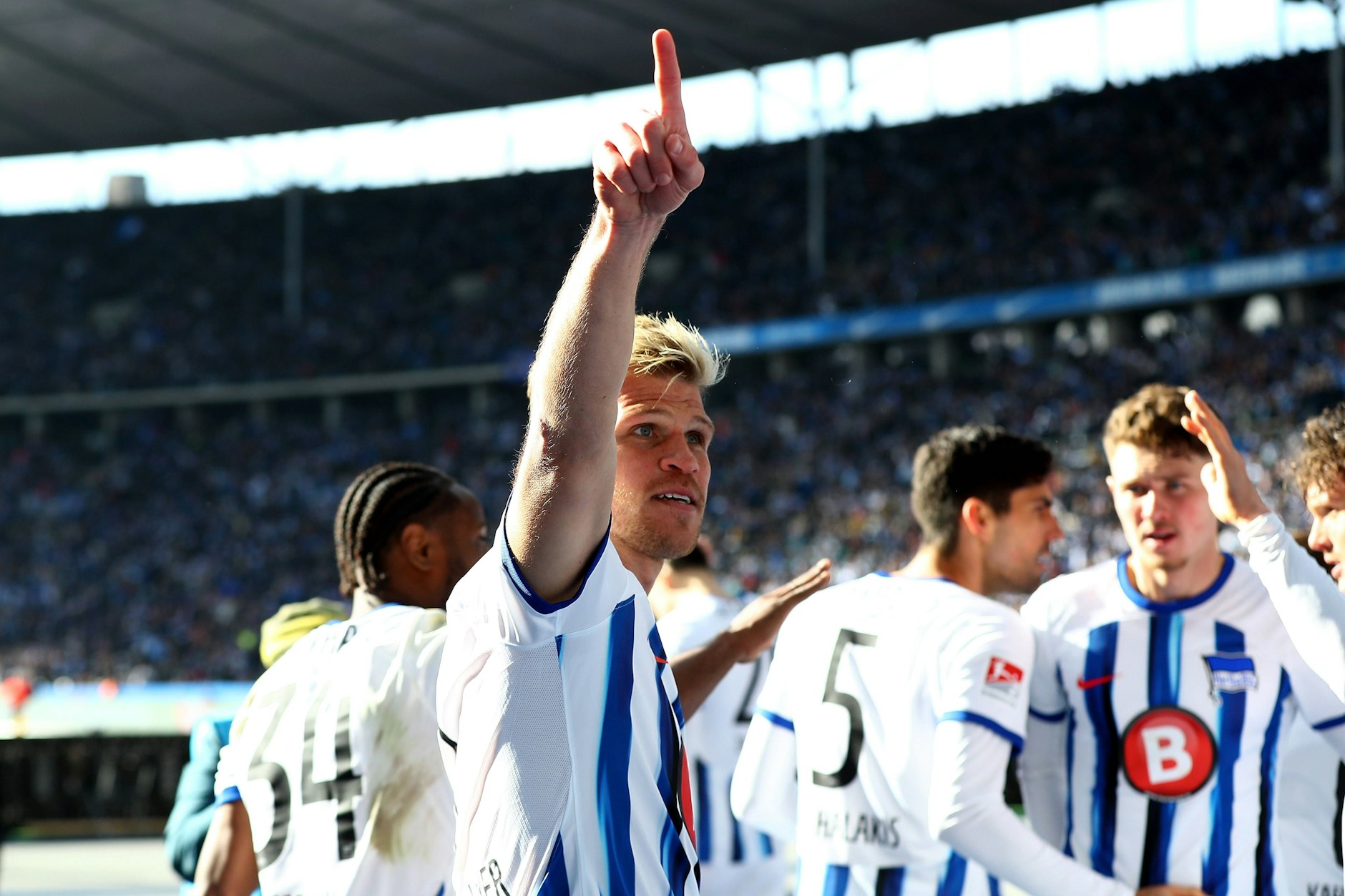 Stürmer Florian Niederlechner will mit Hertha BSC nach oben. Jetzt sind seine Tore gefragt.