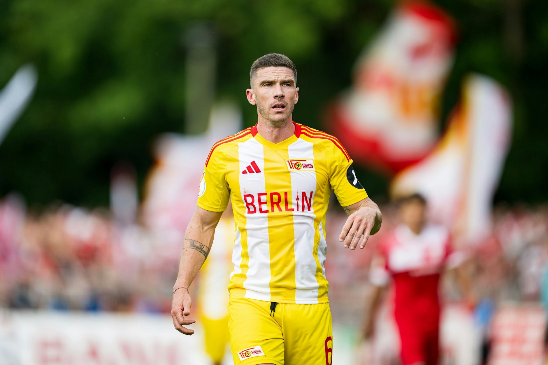 Robin Gosens will am Sonnabend in Mainz mit Union den ersten Dreier holen.