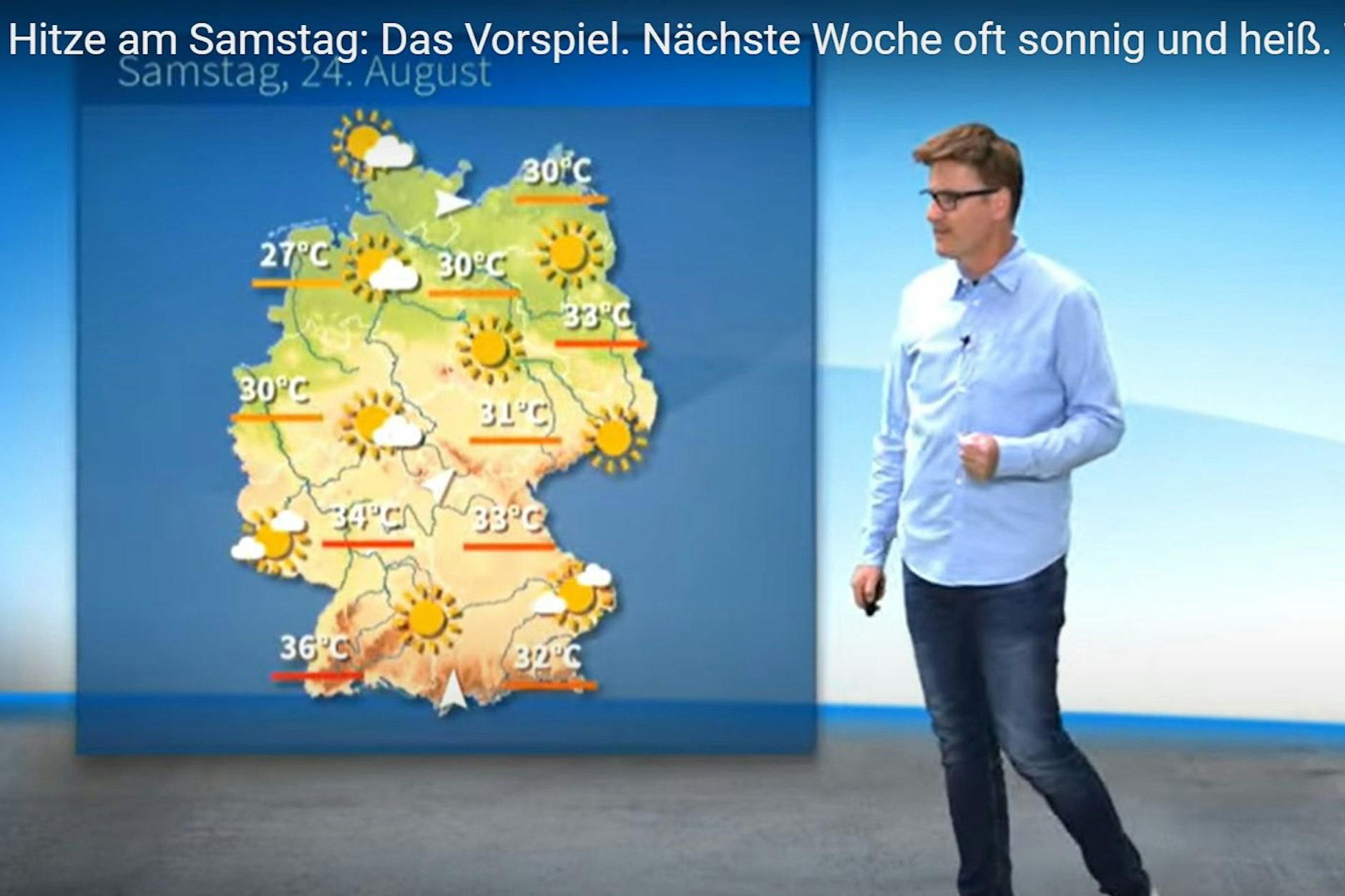 Am Sonnabend wird es überall sommerlich.