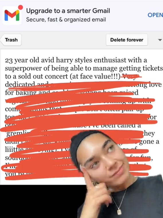 Auf Tiktok zeigt die Bäckerin Auszüge aus den Bewerbungen, die sie von jungen Leuten bekommt.