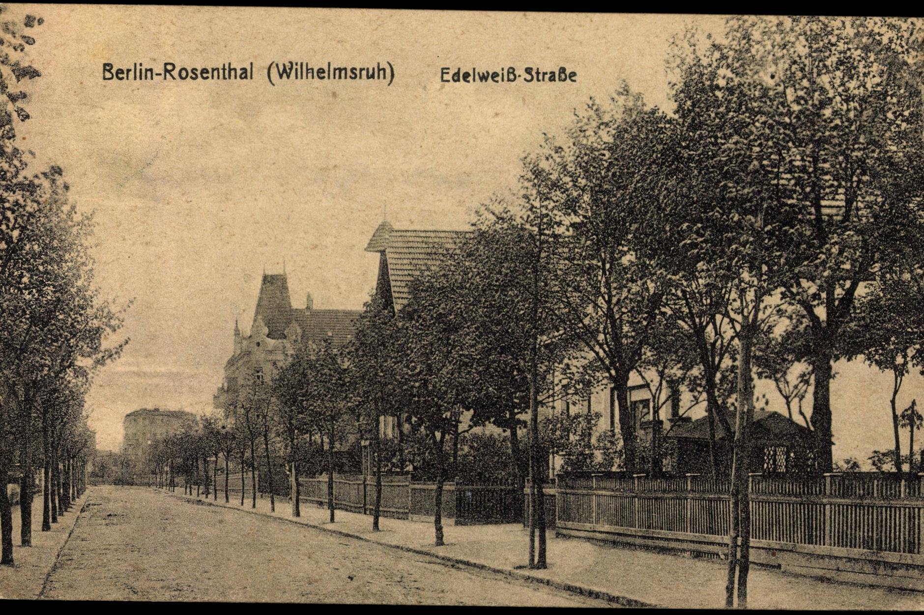 Rosenthal bei Berlin. Hier ist 1918 Ella Hoffmann brutal ermordet worden.