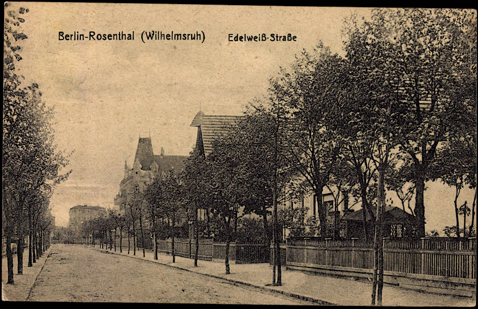 Rosenthal bei Berlin. Hier ist 1918 Ella Hoffmann brutal ermordet worden.