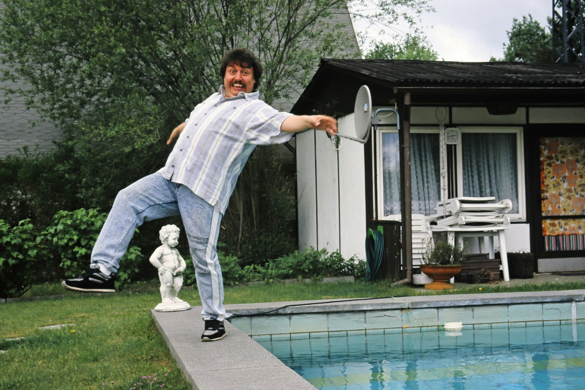 Einmal Kasper, immer Kasper: Achim Mentzel 1999 in seiner Wahlheimat Brandenburg.