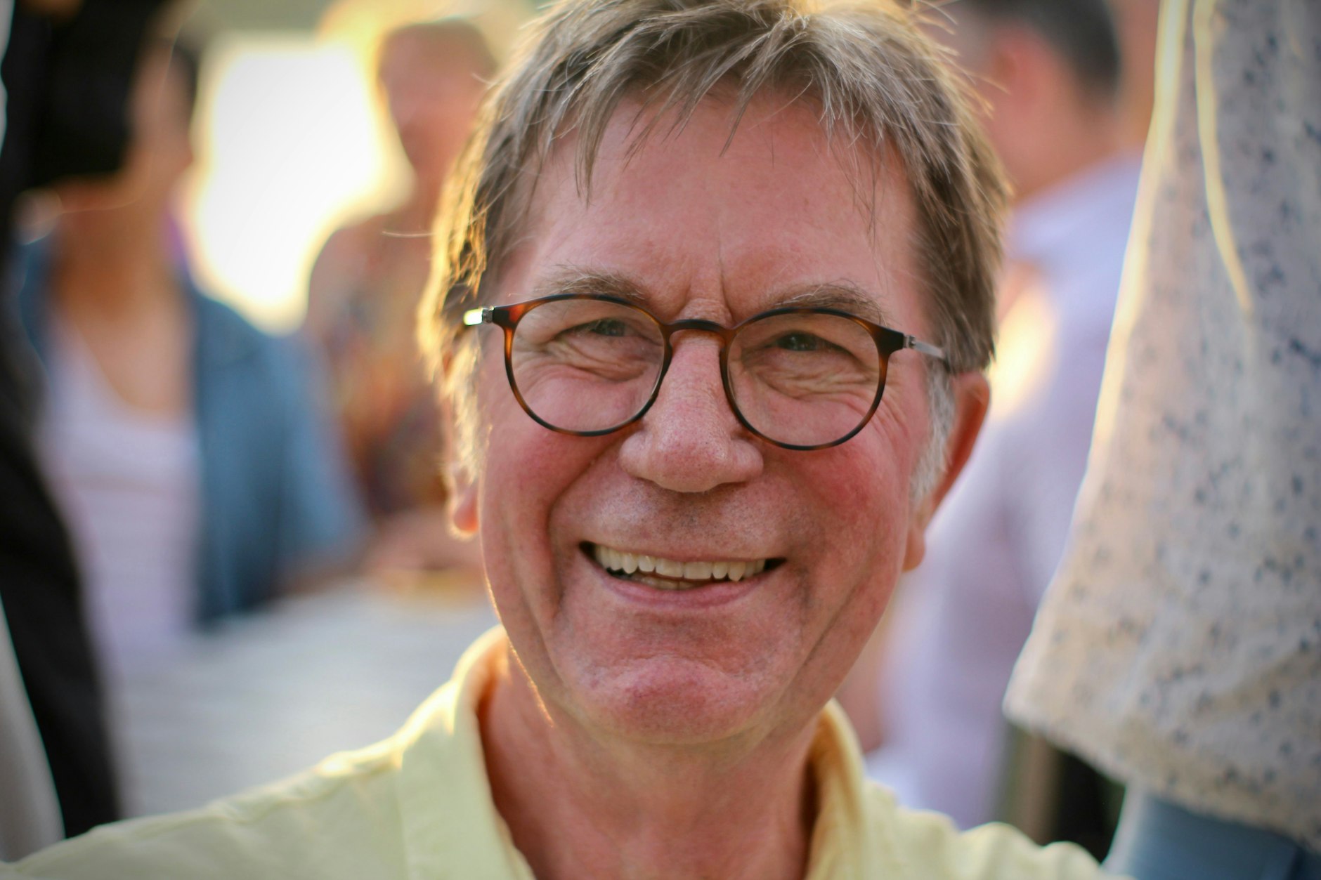 Der KURIER interviewte Arno Funke bei der Sommerparty von Julian F. M. Stoeckel.
