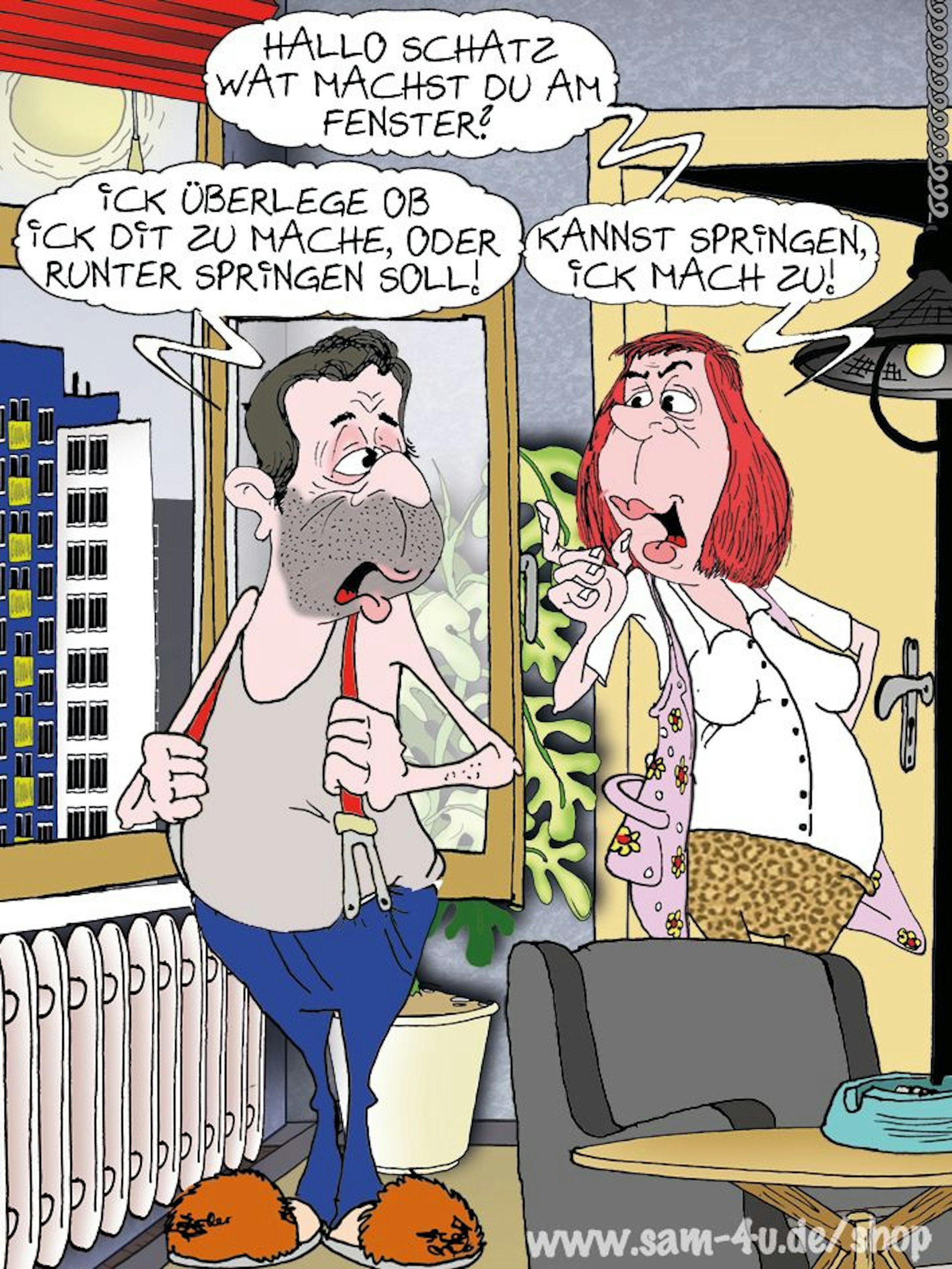 Der Cartoon des Tages kommt auch heute von Zeichner Sam Paff.