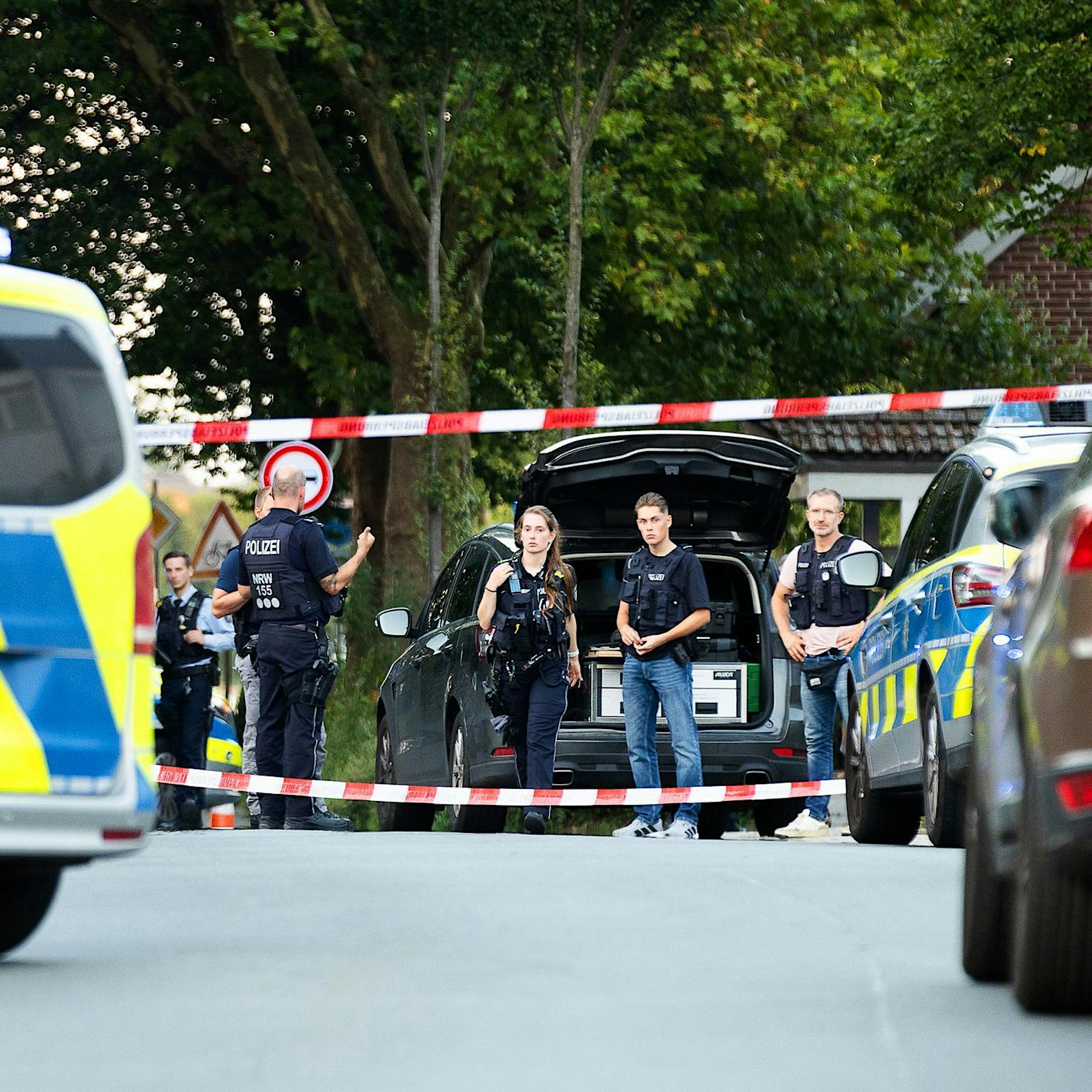 Messerangriff in NRW: Polizisten erschießen Angreifer in Recklinghausen
