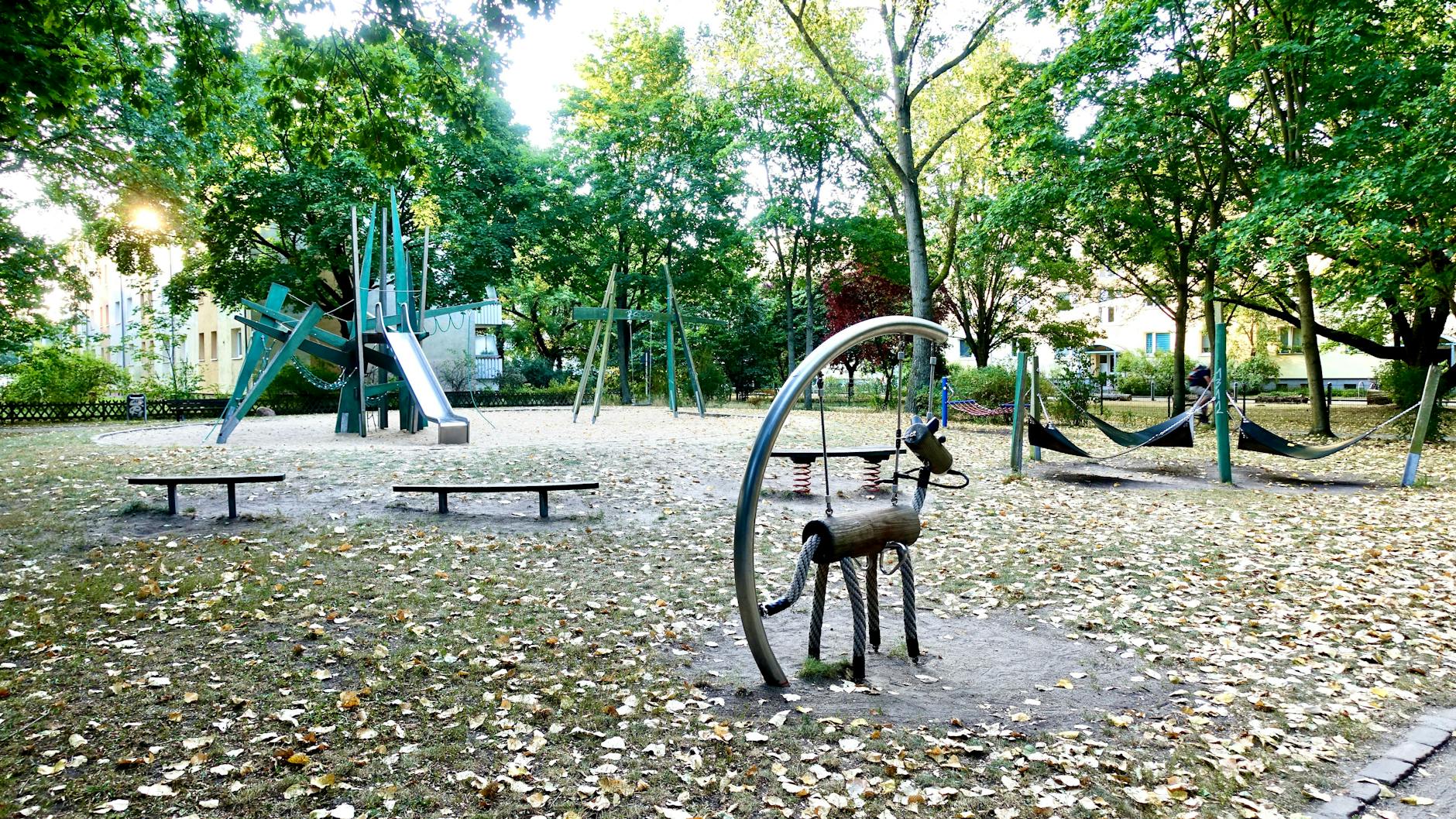 Der wenig genutzte Spielplatz an der Roßmäßlerstraße.