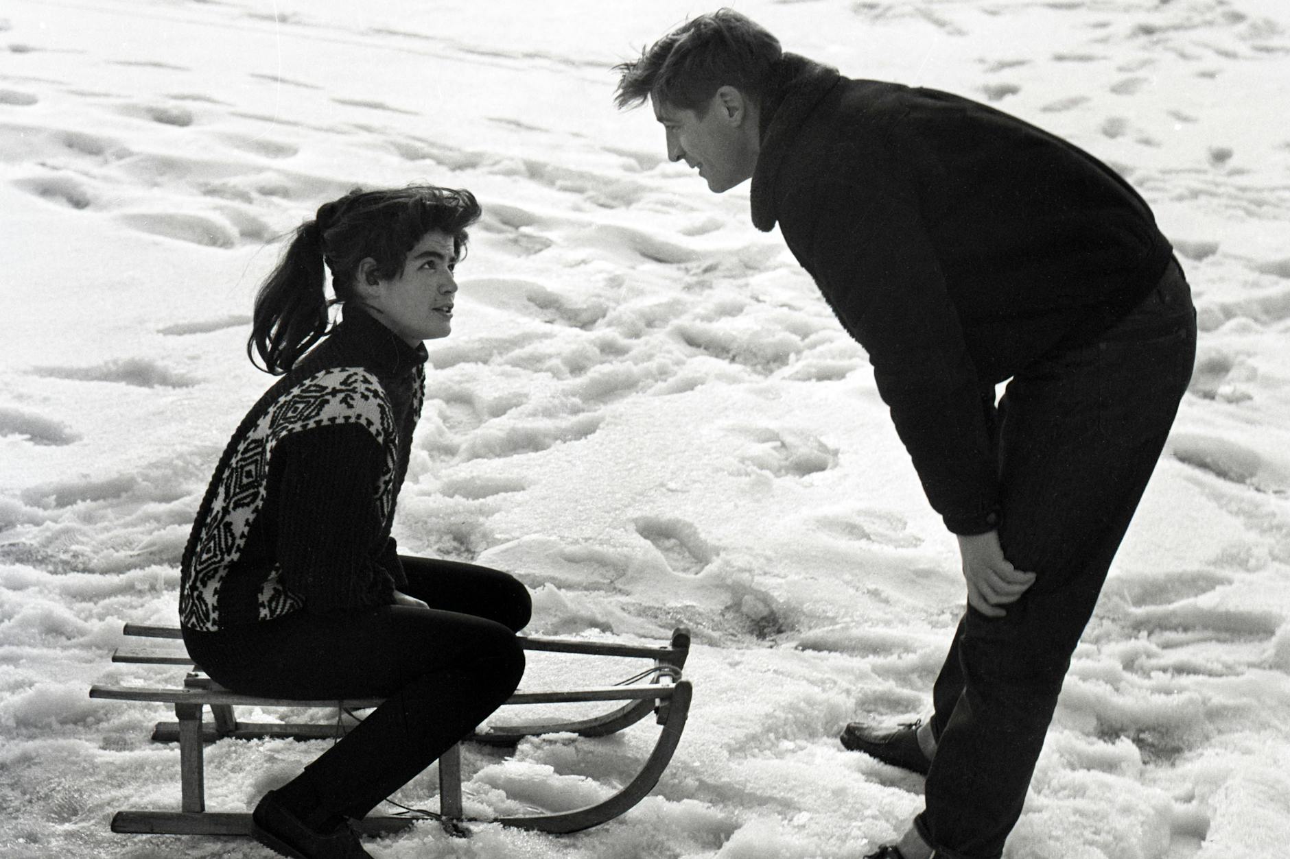Kati Székely und Jürgen Frohriep, fotografiert Anfang Januar 1963 in Berlin