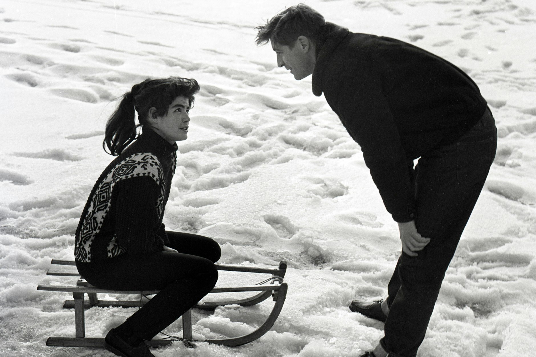 Kati Székely und Jürgen Frohriep, fotografiert Anfang Januar 1963 in Berlin