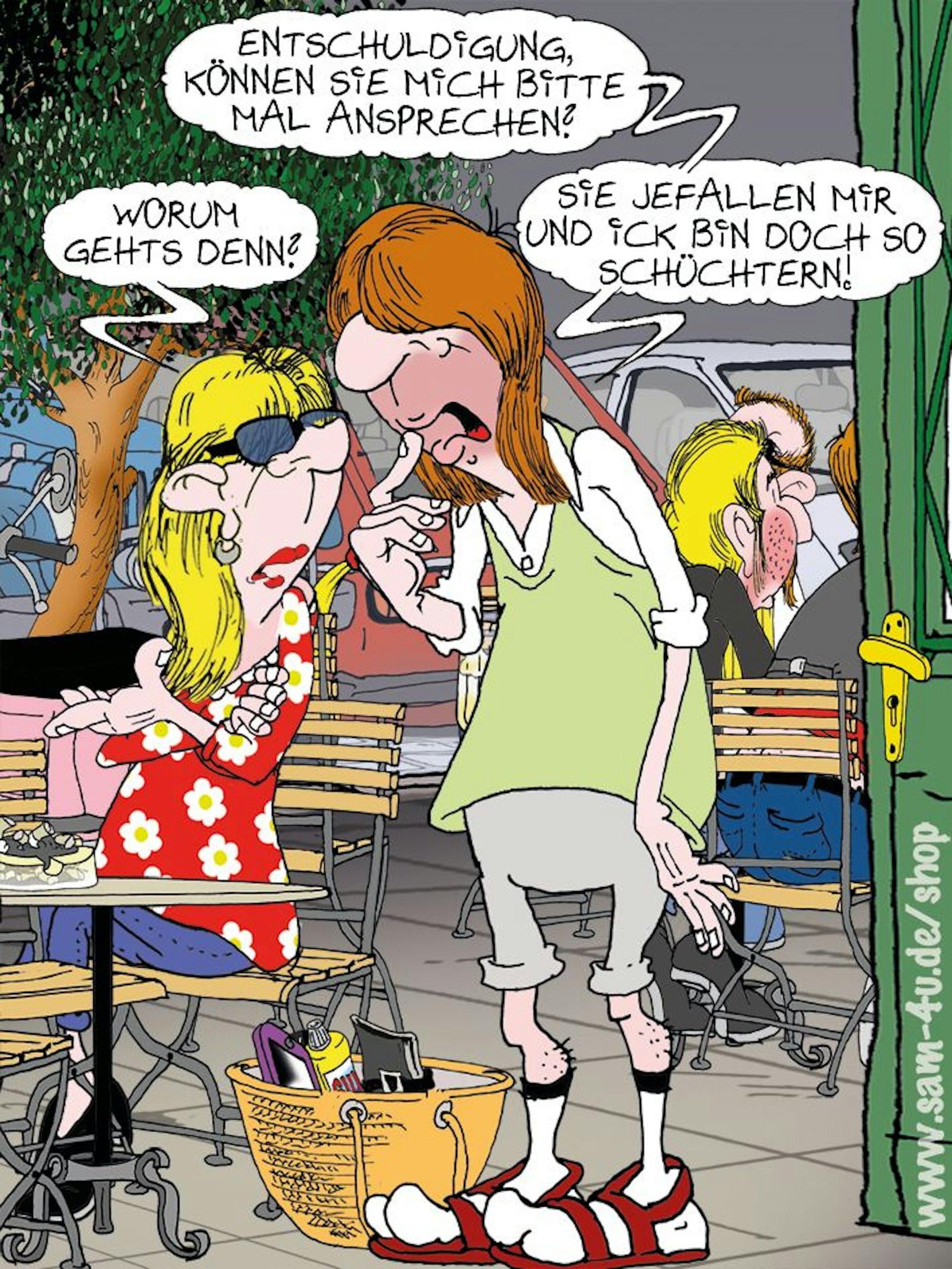 Unser Cartoon des Tages kommt auch heute von Zeichner Sam Paff aus Berlin.