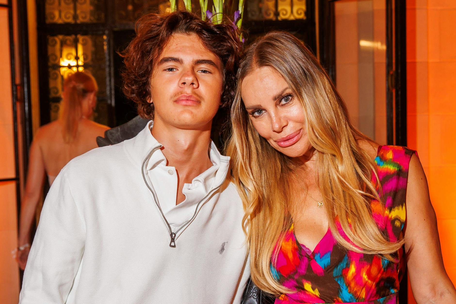 Xenia Seeberg und ihr Sohn Philip-Elias Martinek bei der Movie Meets Media-Veranstaltung im Schlosshotel Berlin by Patrick Hellmann.