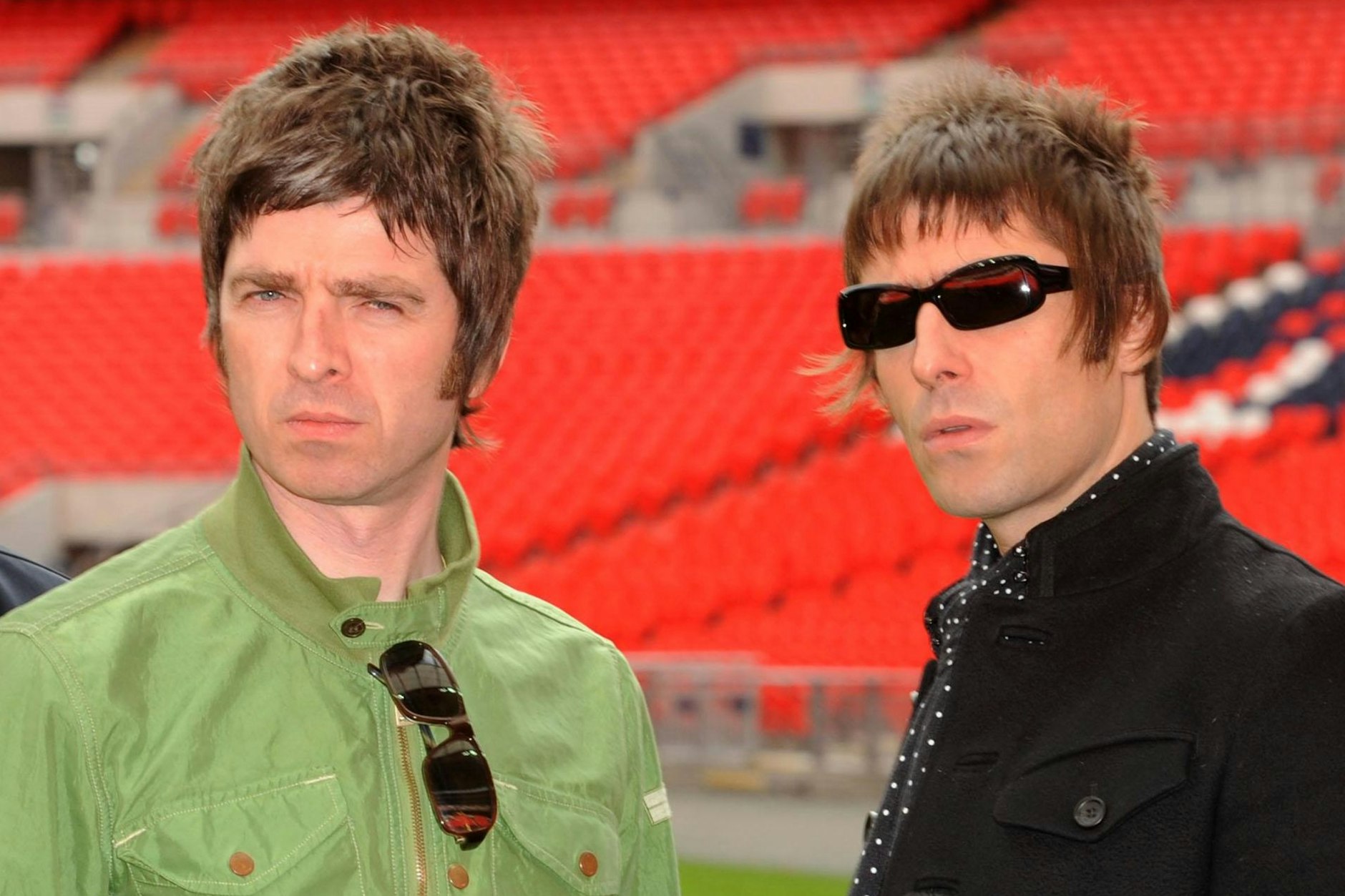 Noel (links) und Liam Gallagher 2008 im Londoner Wembley-Stadion.