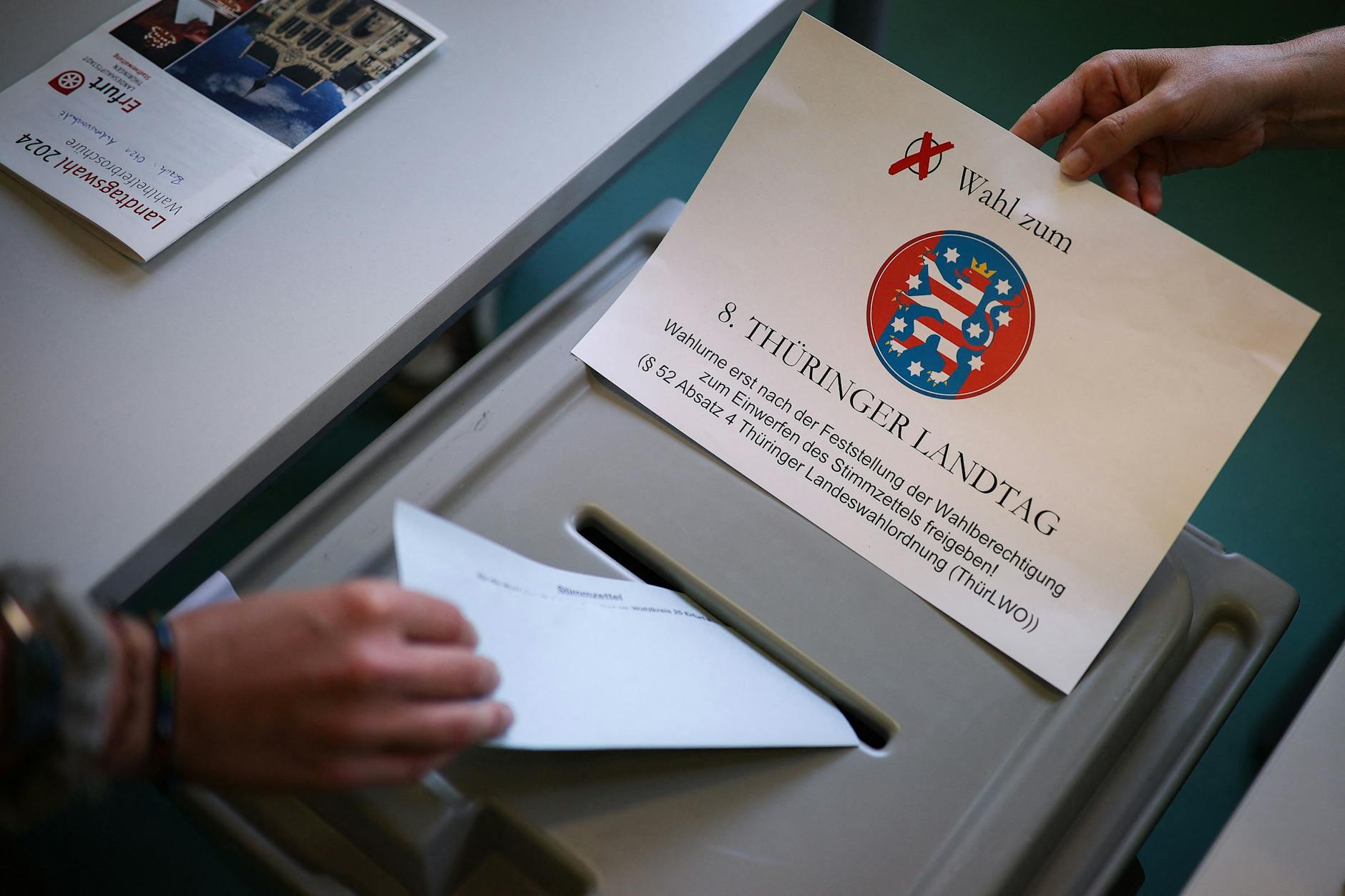Stimmabgabe in Erfurt