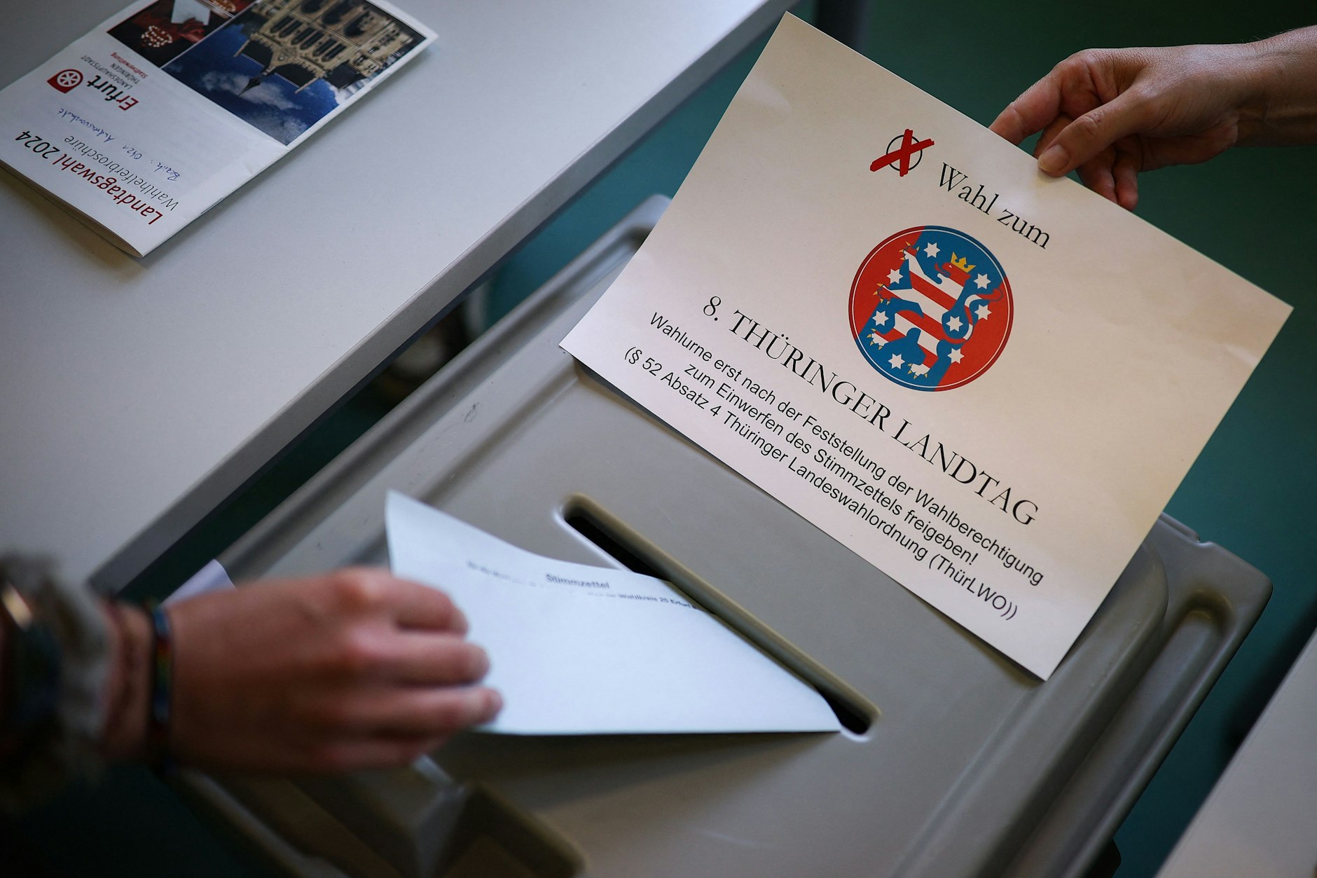 Stimmabgabe in Erfurt