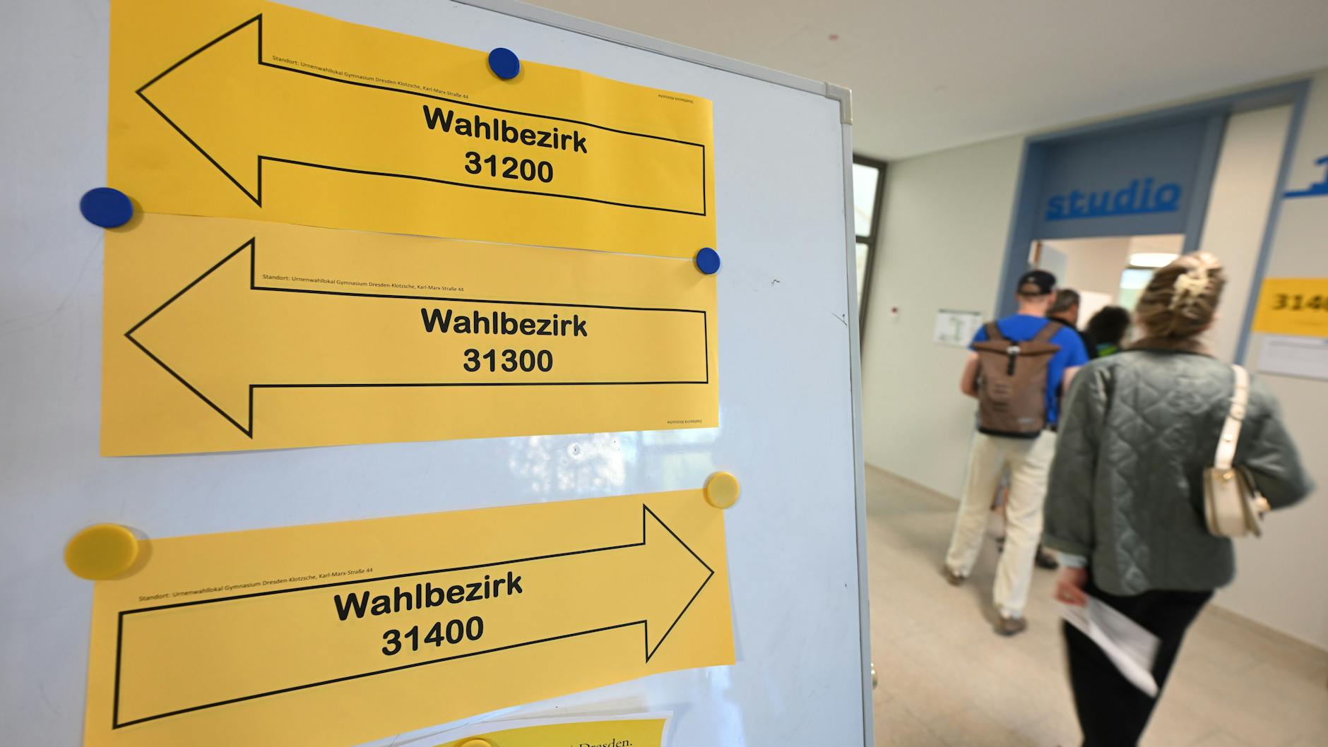 Die Wahllokale sind auch in Sachsen seit 8 Uhr am Morgen geöffnet.