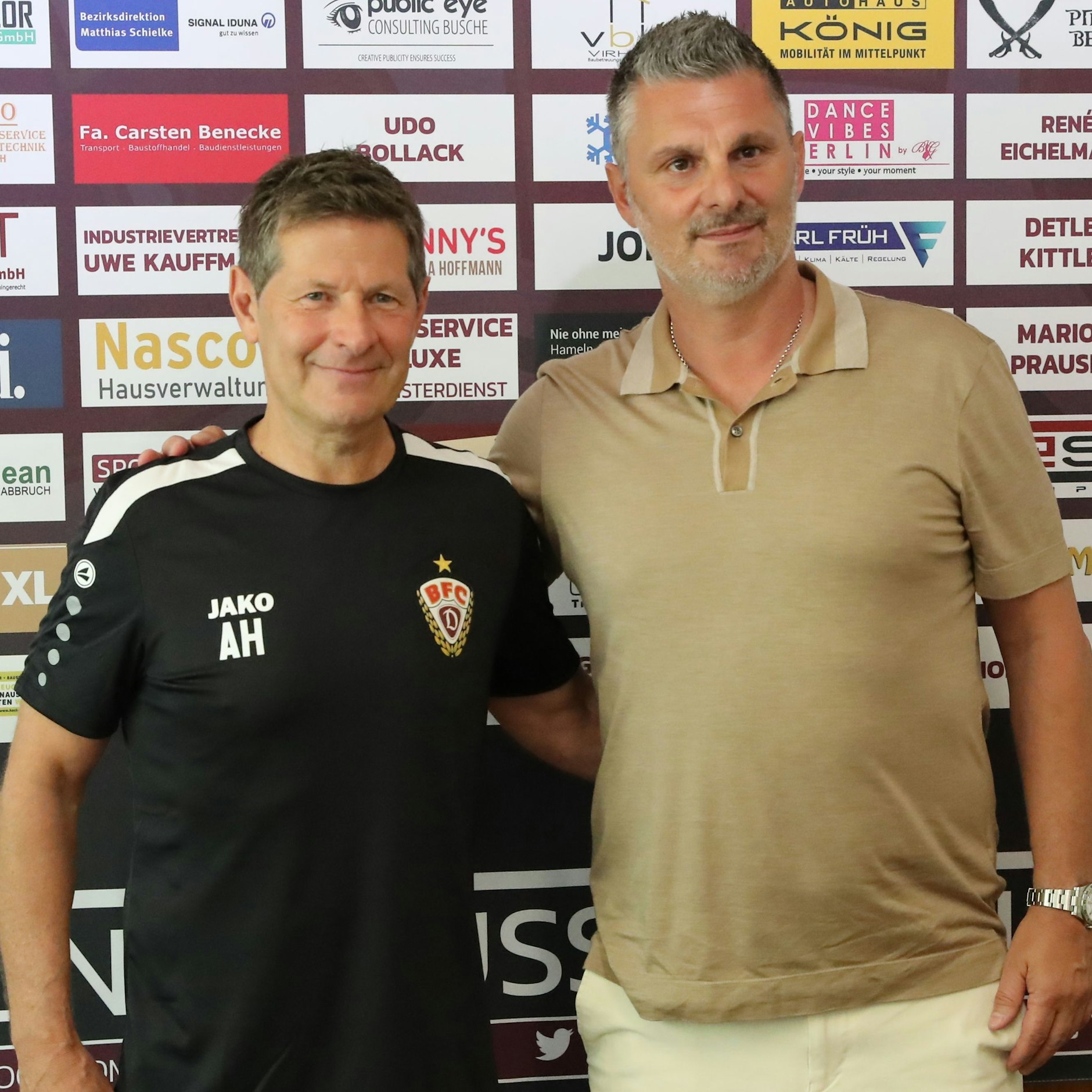 Am 25. Mai wurde Andres Heraf als neuer Trainer des BFC Dynamo verkündet, am 18. Juni stand er bei der Saisoneröffnungs-Medienrunde fest an der Seite von Sportchef Angelo Vier.&nbsp;