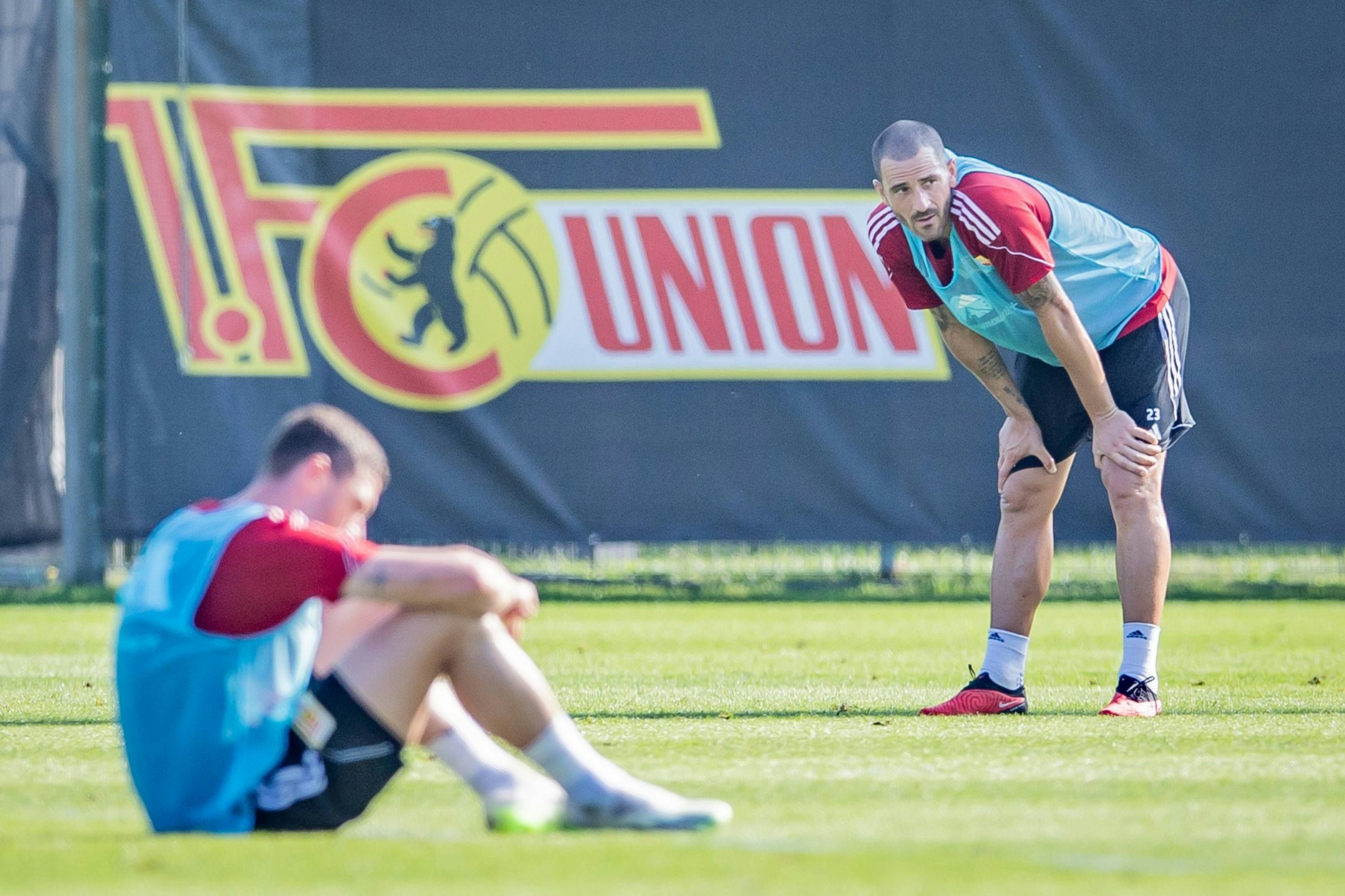 Der eine kam, der andere ging am Deadline Day: Leonardo Bonucci (r.) und Robin Gosens (l.) sorgten beim 1. FC Union für viel Wechsel-Wirbel.&nbsp;