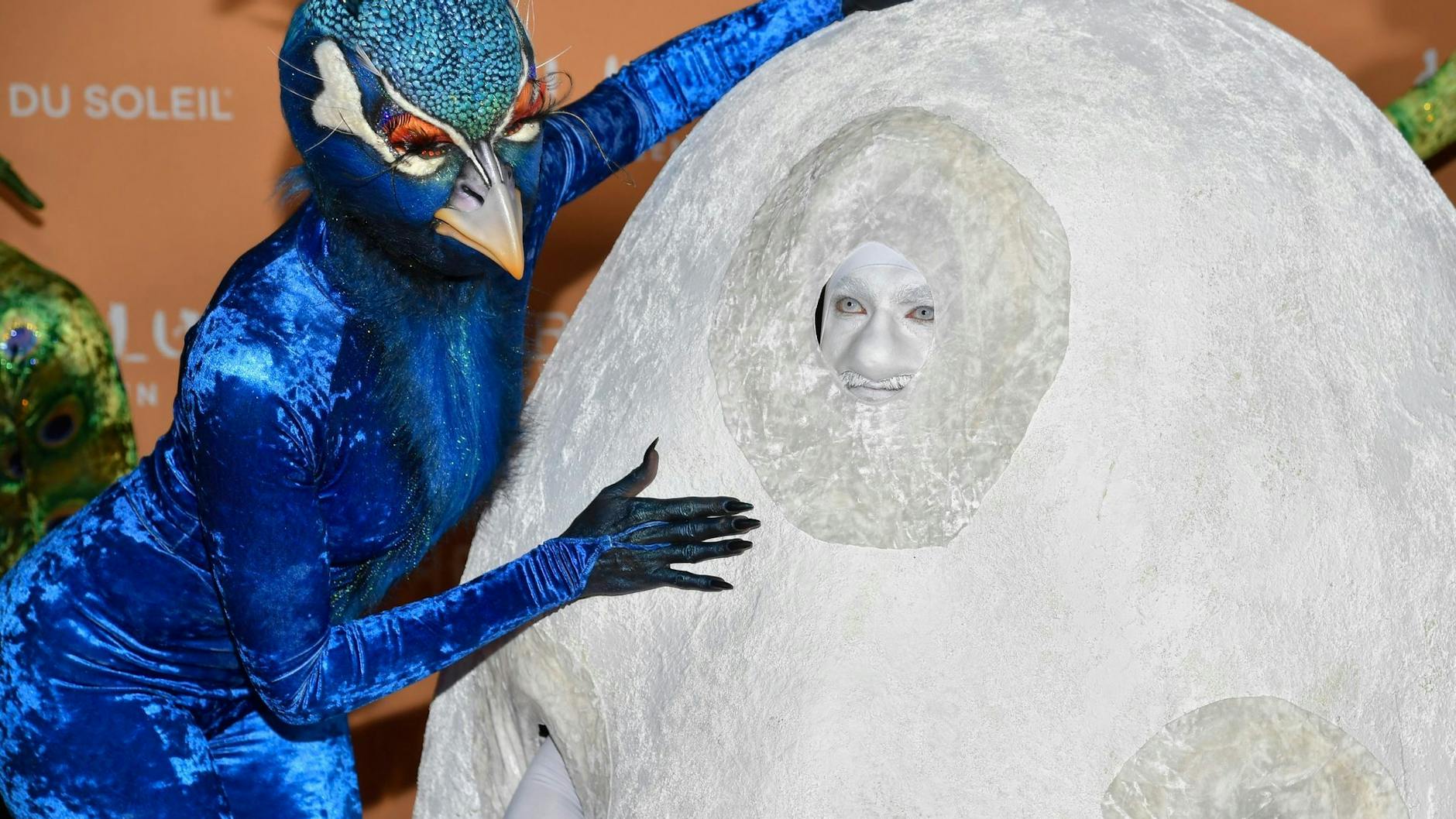 Im letzten Jahr verkleideten sich Heidi Klum und ihr Ehemann Tom Kaulitz als Pfau und Pfauenei.