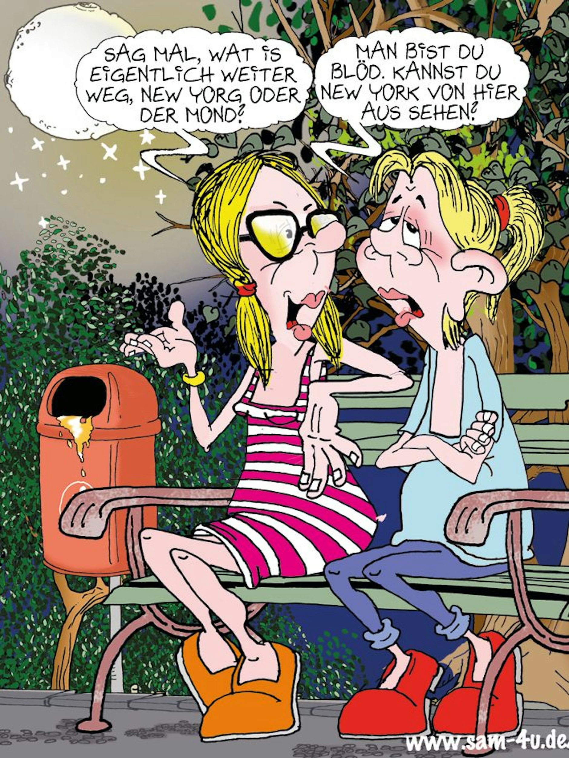Unser Cartoon des Tages kommt auch heute von Zeichner Sam Paff aus Berlin.