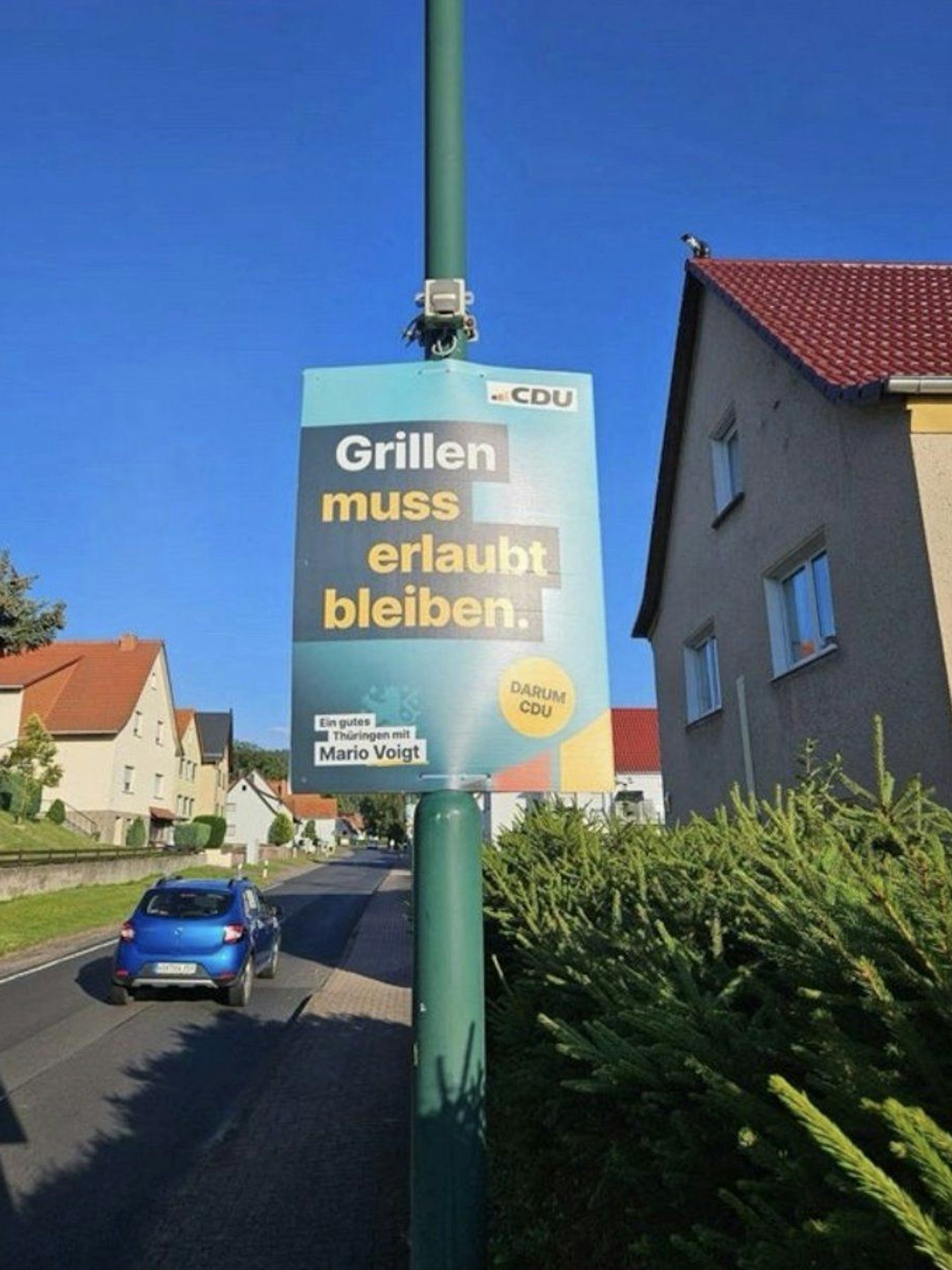 Dieses Wahlplakat der CDU Thüringen wurde im Wahlkampf viel diskutiert.