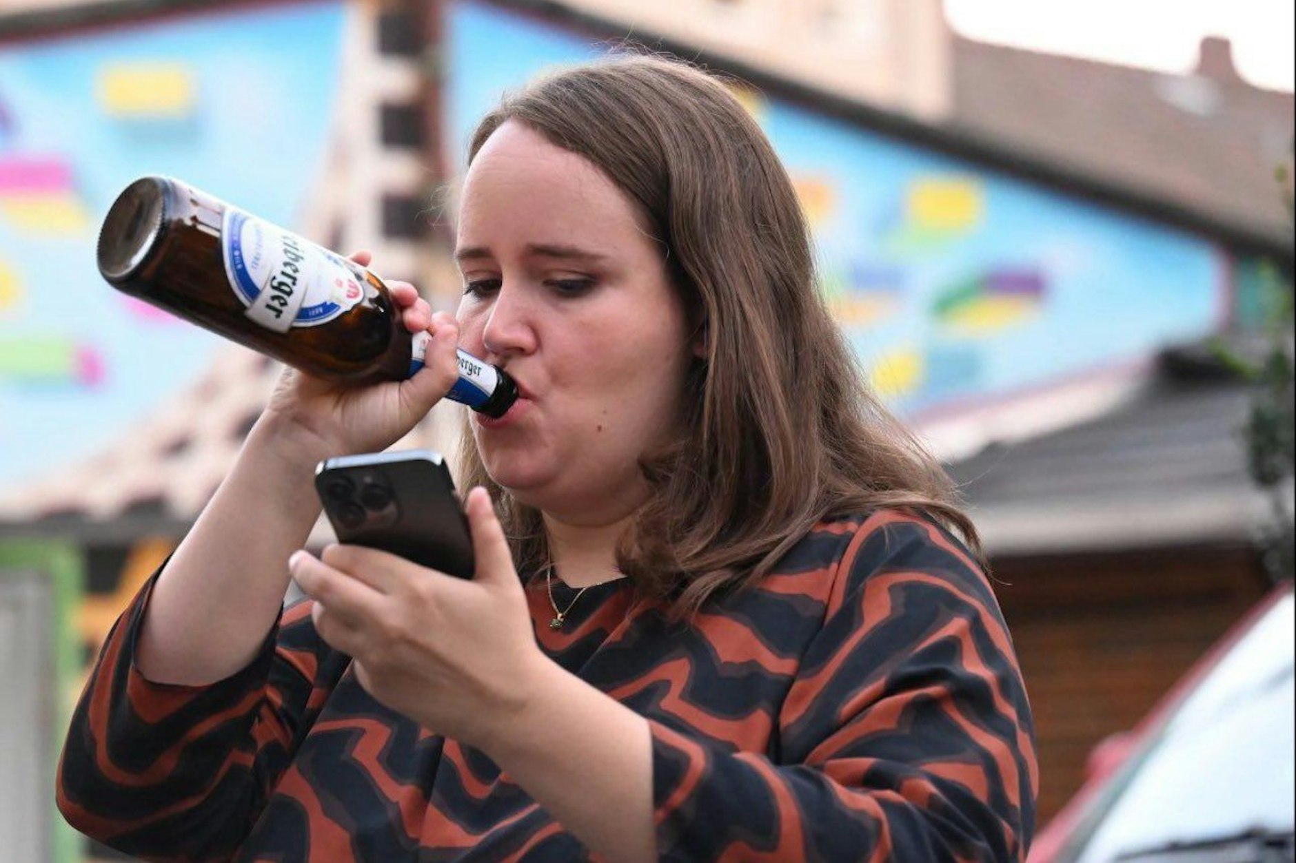 Die Grünen-Politikerin Ricarda Lang greift mit diesem Foto ein CDU-Plakat auf.