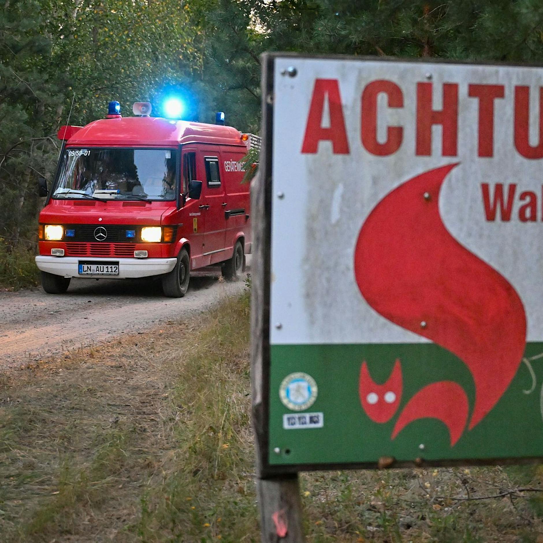 Evakuierung von Dorf in Brandenburg aufgehoben: Waldbrandgefahr weiter auf Höchststufe