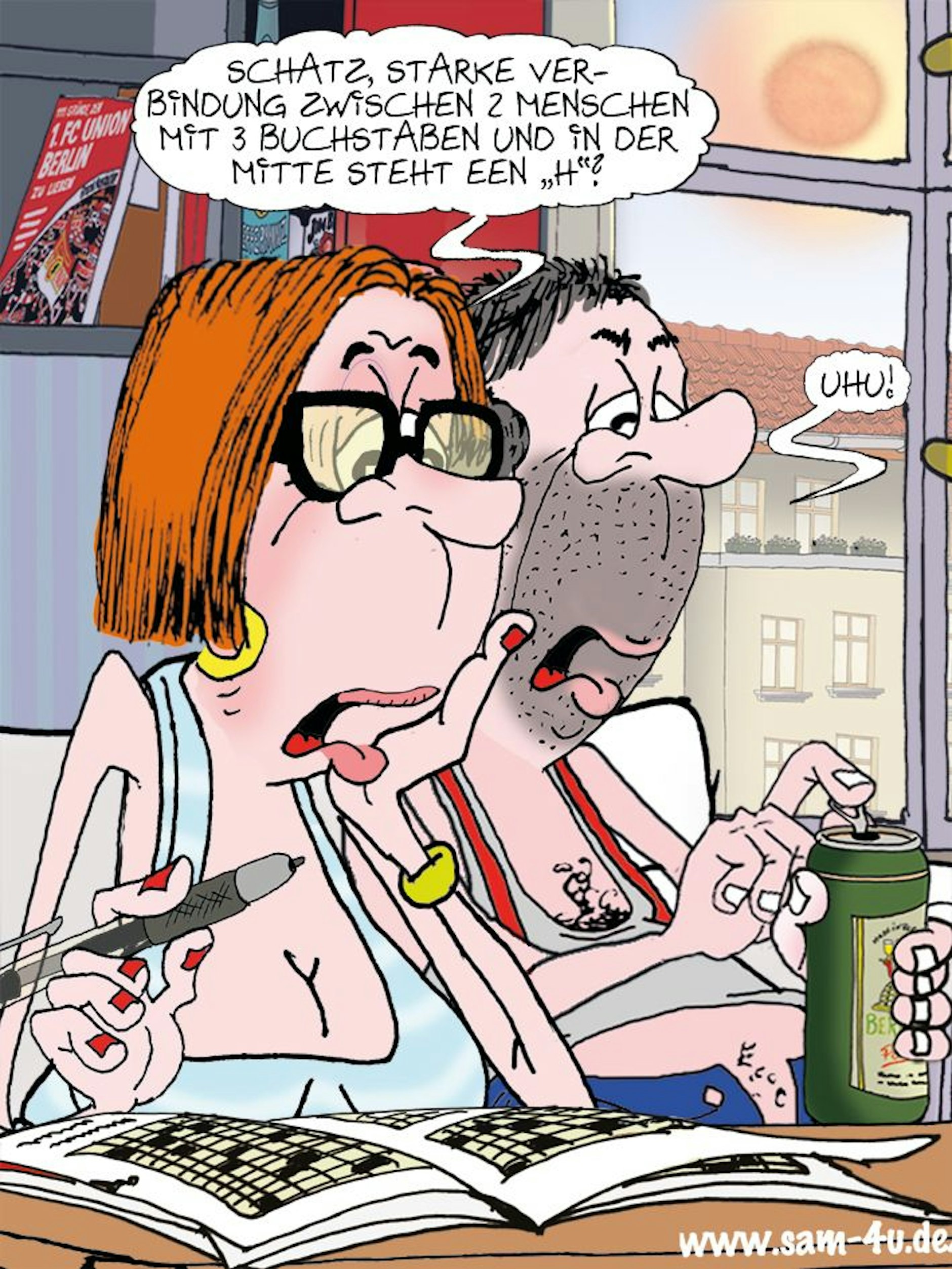 Unser Cartoon des Tages kommt auch heute von Zeichner Sam Paff.
