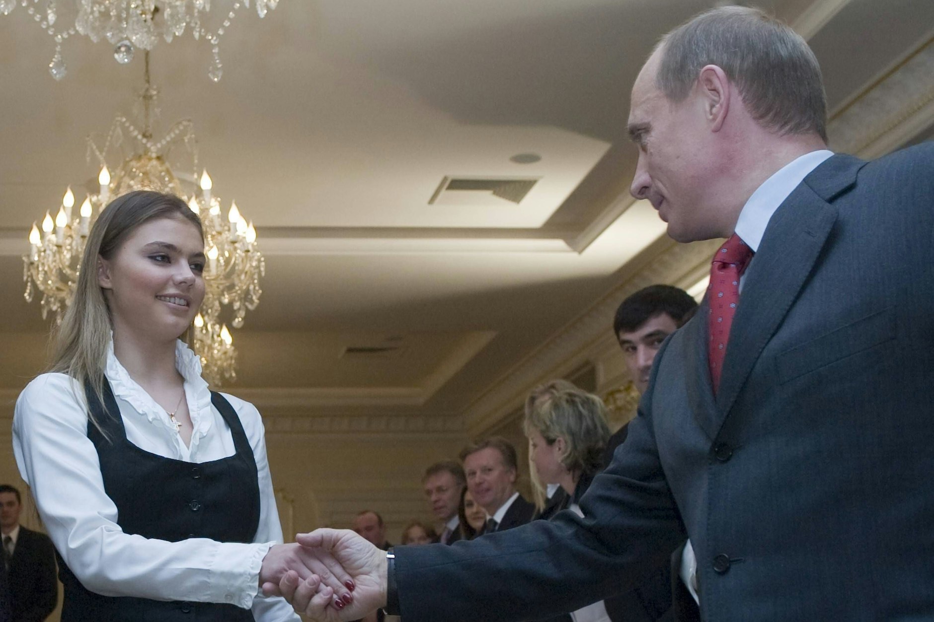 Wladimir Putin mit seiner Lebensgefährtin Alina Kabajewa.