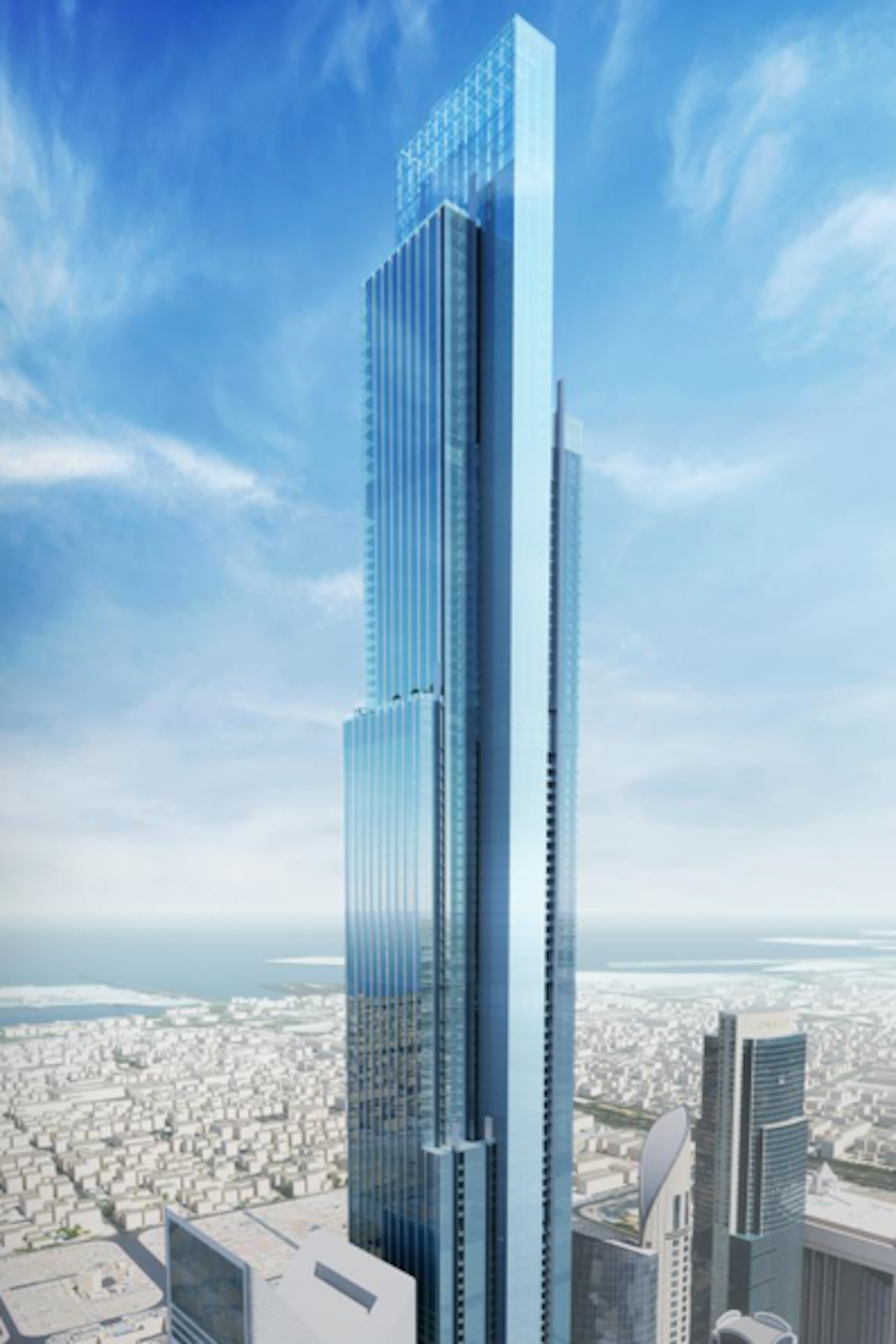 So soll der Burj Azizi einmal aussehen, wenn er 2028 voraussichtlich fertiggestellt wird.