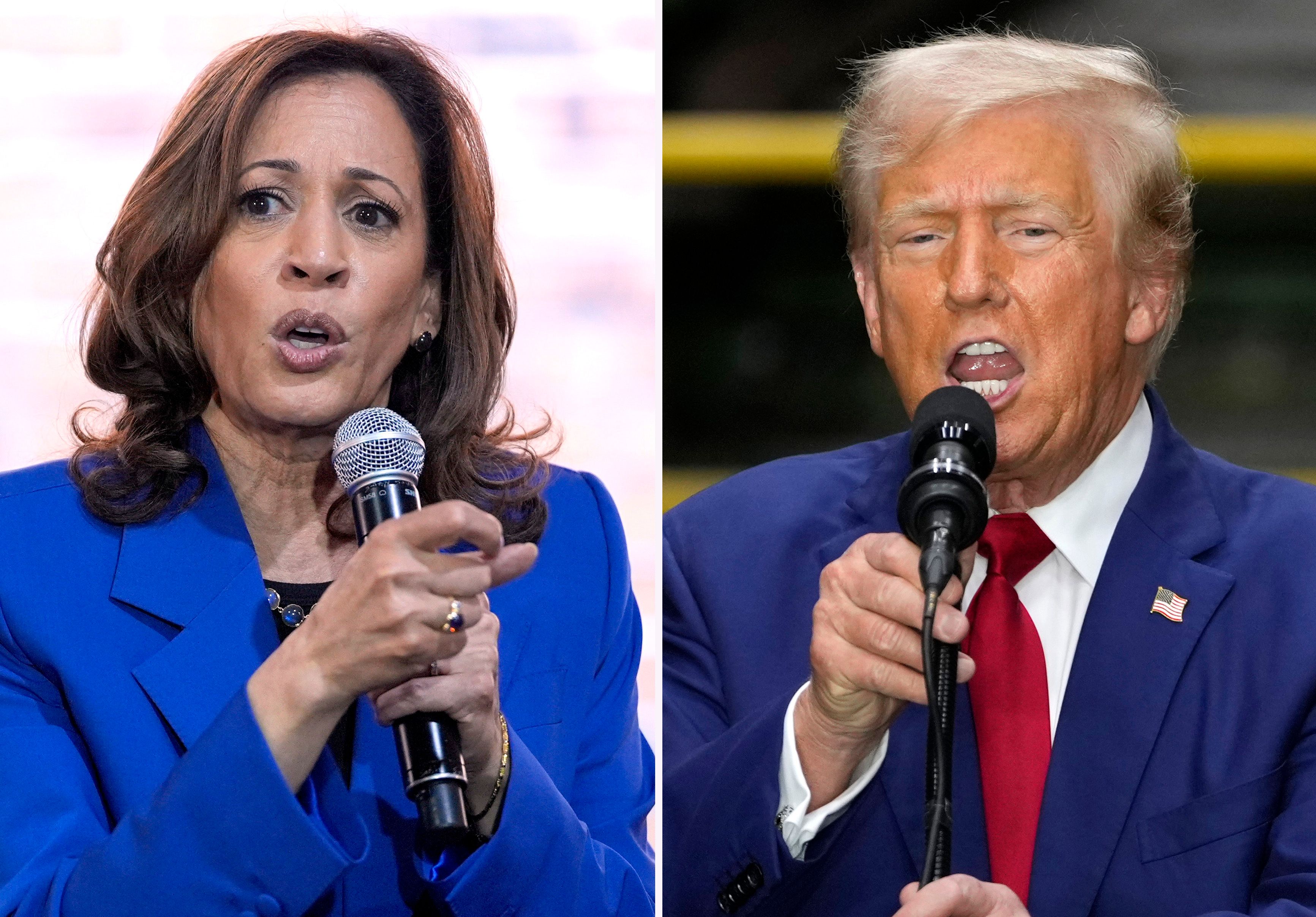 US-Wahl: Donald Trump und Kamala Harris laut neuester Umfrage Kopf an Kopf