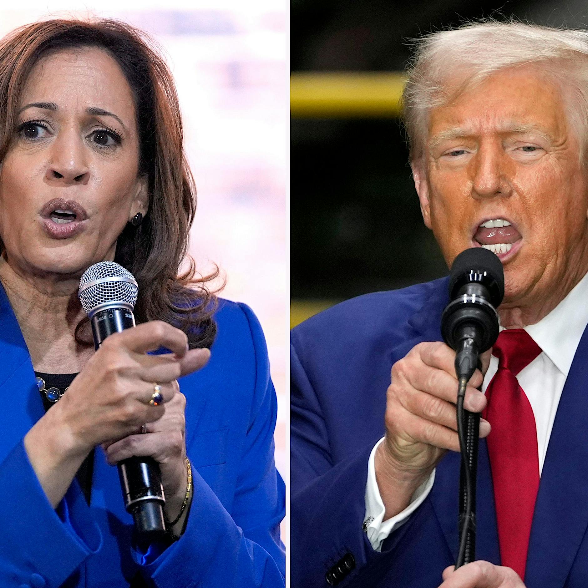 US-Wahl: Donald Trump und Kamala Harris laut neuester Umfrage Kopf an Kopf