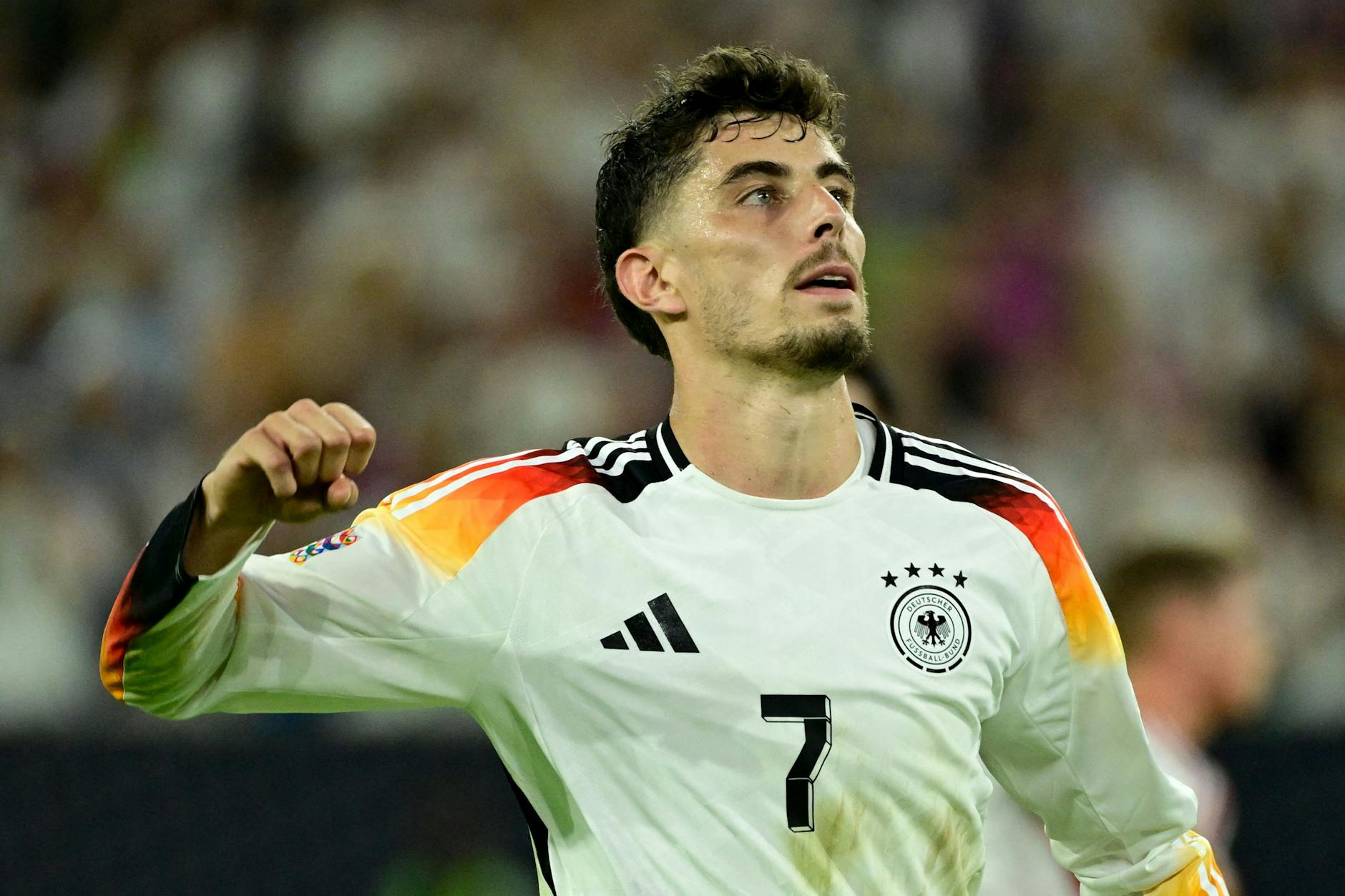 Mit seinem Treffer vom Elfmeterpunkt konnte Kai Havertz gegen Ungarn doch noch über ein eigenes Tor jubeln.