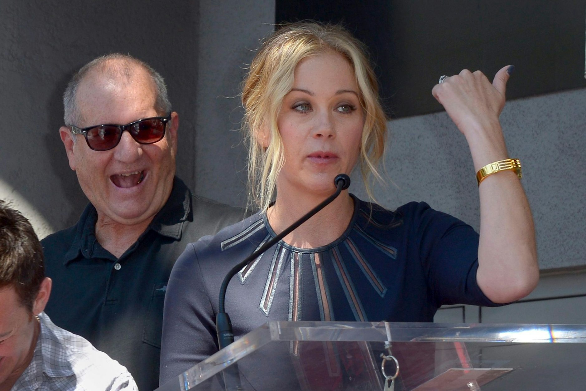 Die US-Schauspieler Ed O'Neill und Christina Applegate, aufgenommen in Hollywood.&nbsp;