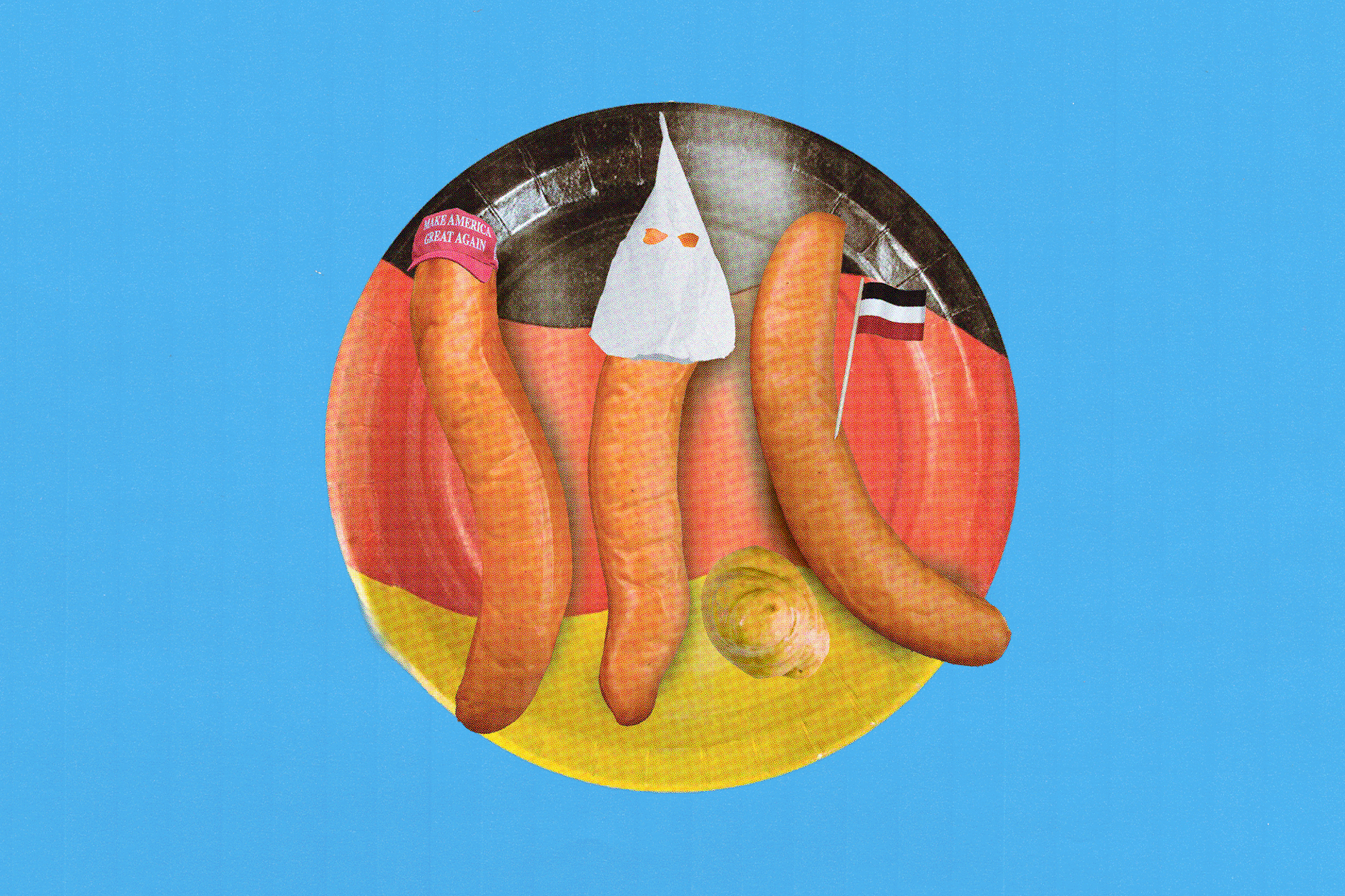 Bockwurst und Tubensenf: Bei einem Vortrag von Martin Sellner tun sich nicht nur kulinarische Abgründe auf.