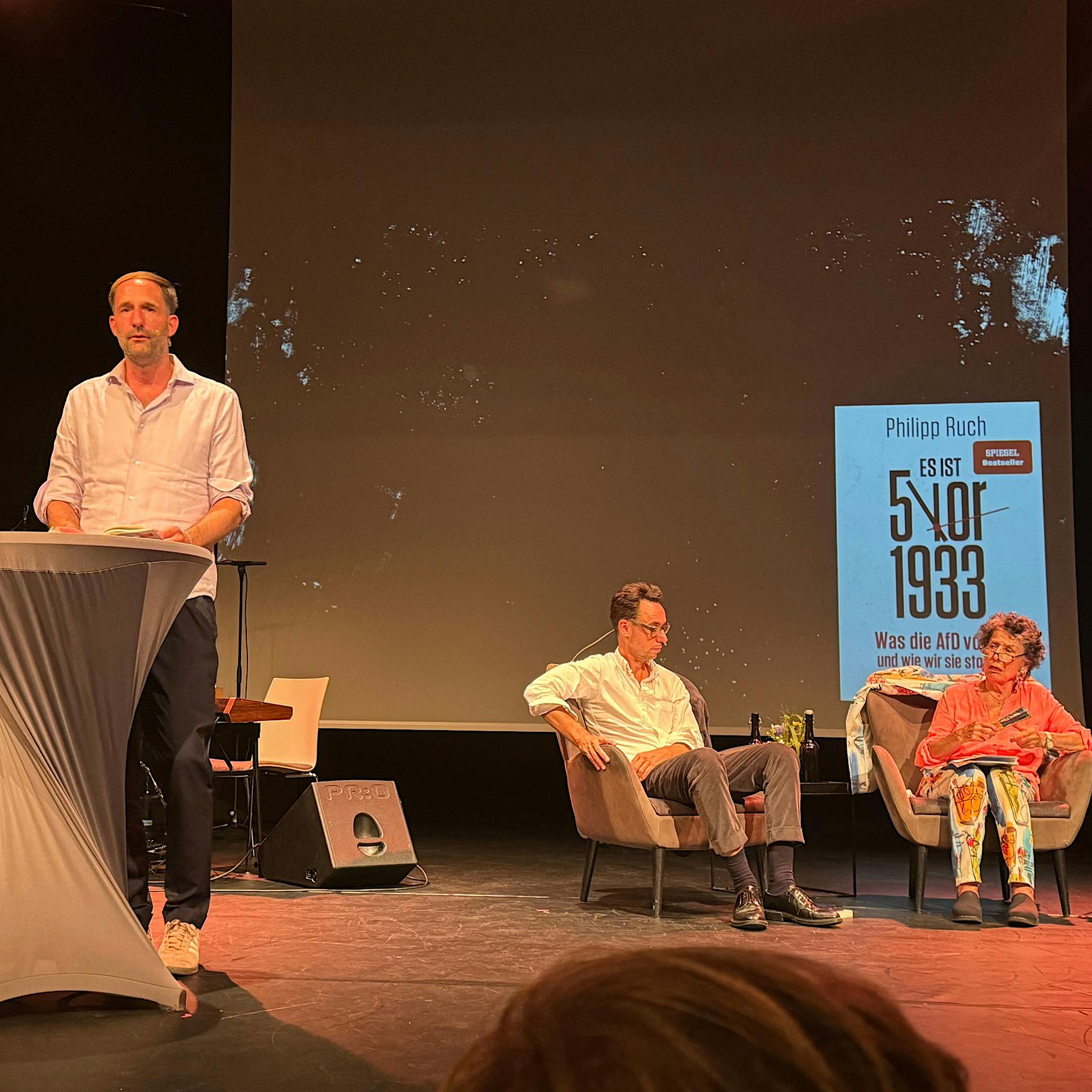 Philipp Ruch im Pfefferberg-Theater in Berlin: „Ein Tag AfD an der Macht, dann ist es vorbei“