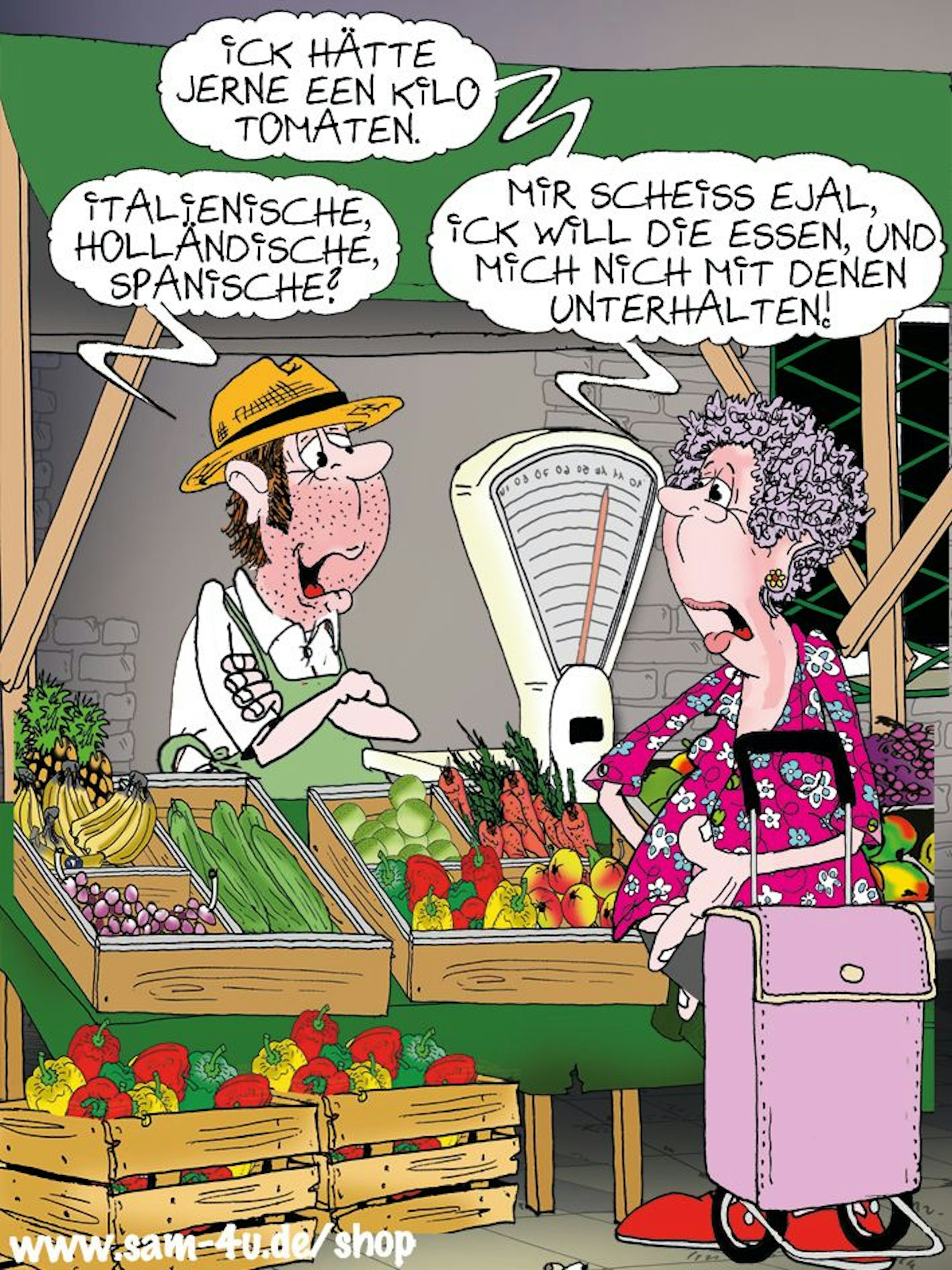 Auch heute haben wir einen Cartoon des Tages für Sie - und er kommt wie immer von Zeichner Sam Paff aus Berlin.