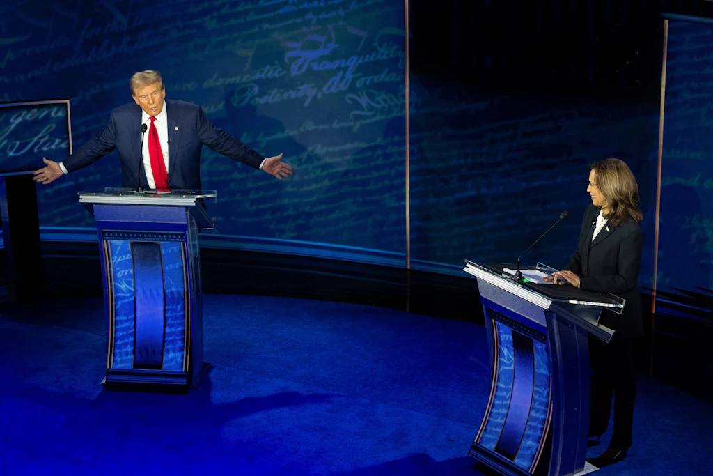 TV-Debatte zwischen Harris und Trump: Beide verbreiten Unwahrheiten, nur er wird gerügt