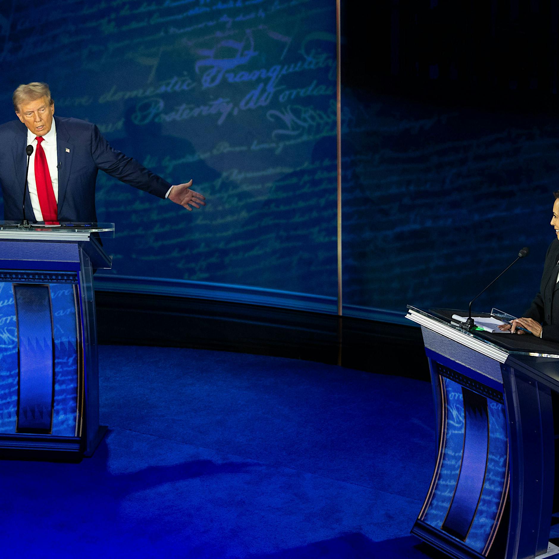 TV-Debatte zwischen Harris und Trump: Beide verbreiten Unwahrheiten, nur er wird gerügt