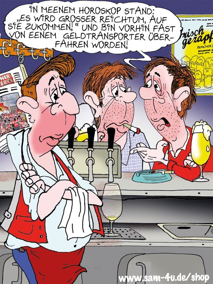 Unser Cartoon des Tages stammt auch heute aus der Werkstatt von Zeichner Sam Paff aus Berlin.