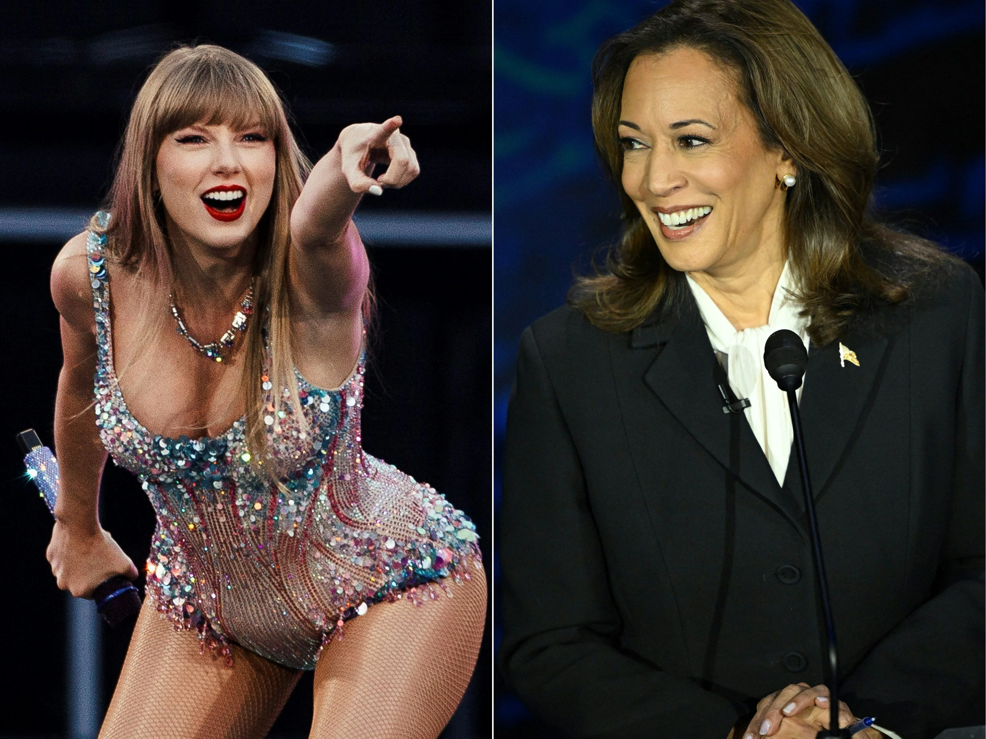 Taylor Swift unterstützt Kamala Harris. 