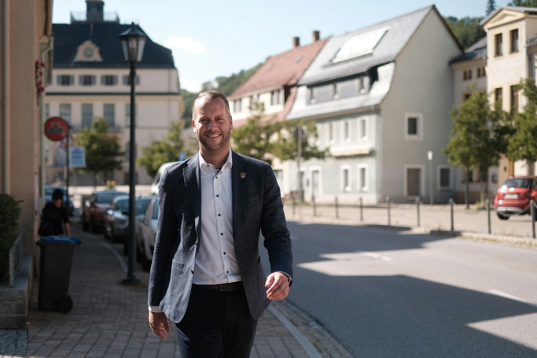 Sven Gleißberg, 40, ist Bürgermeister von Glashütte im Erzgebirge.  

